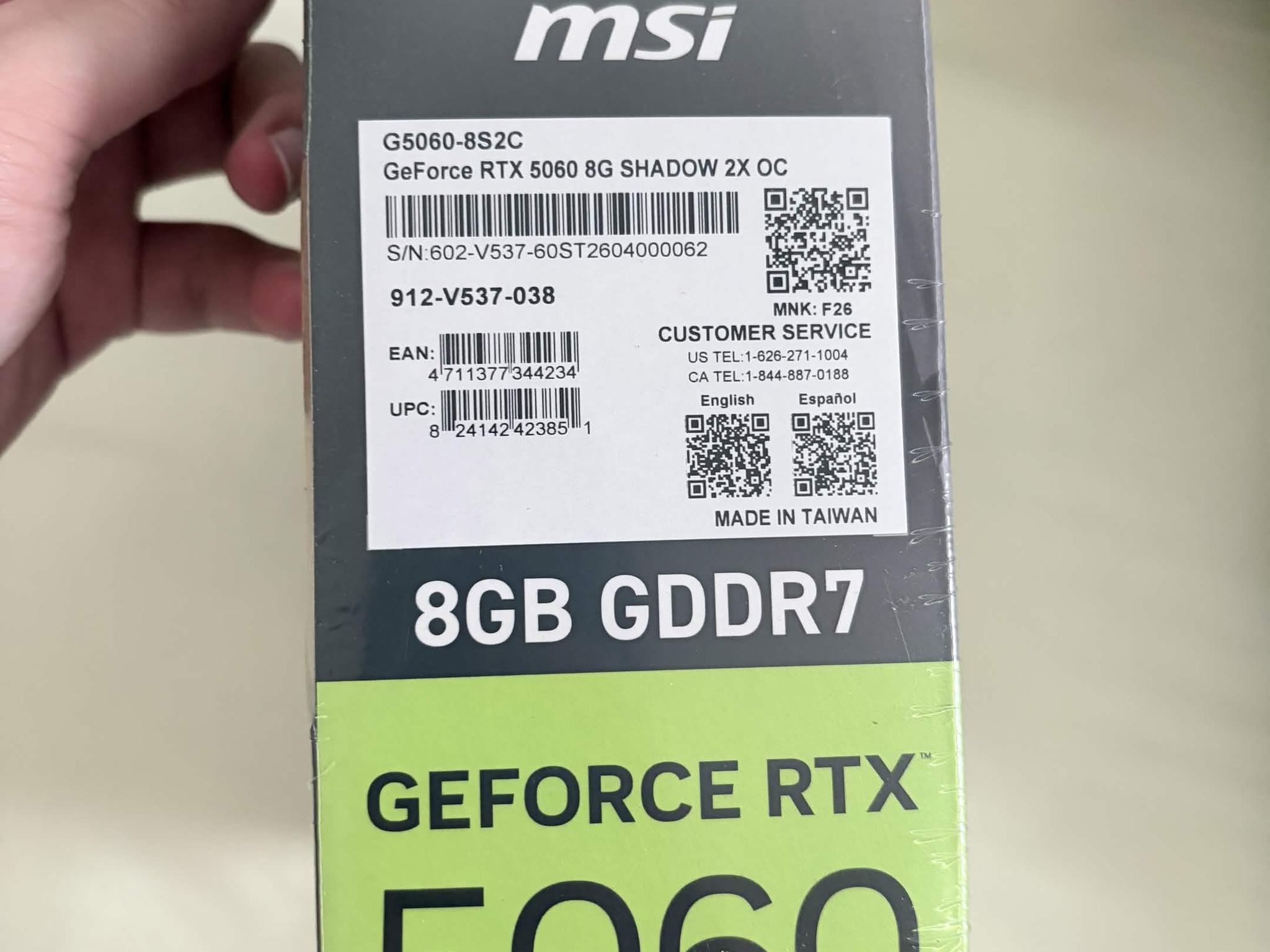 MSI RTX 5060 SHADOW 2X OC - Image 3
