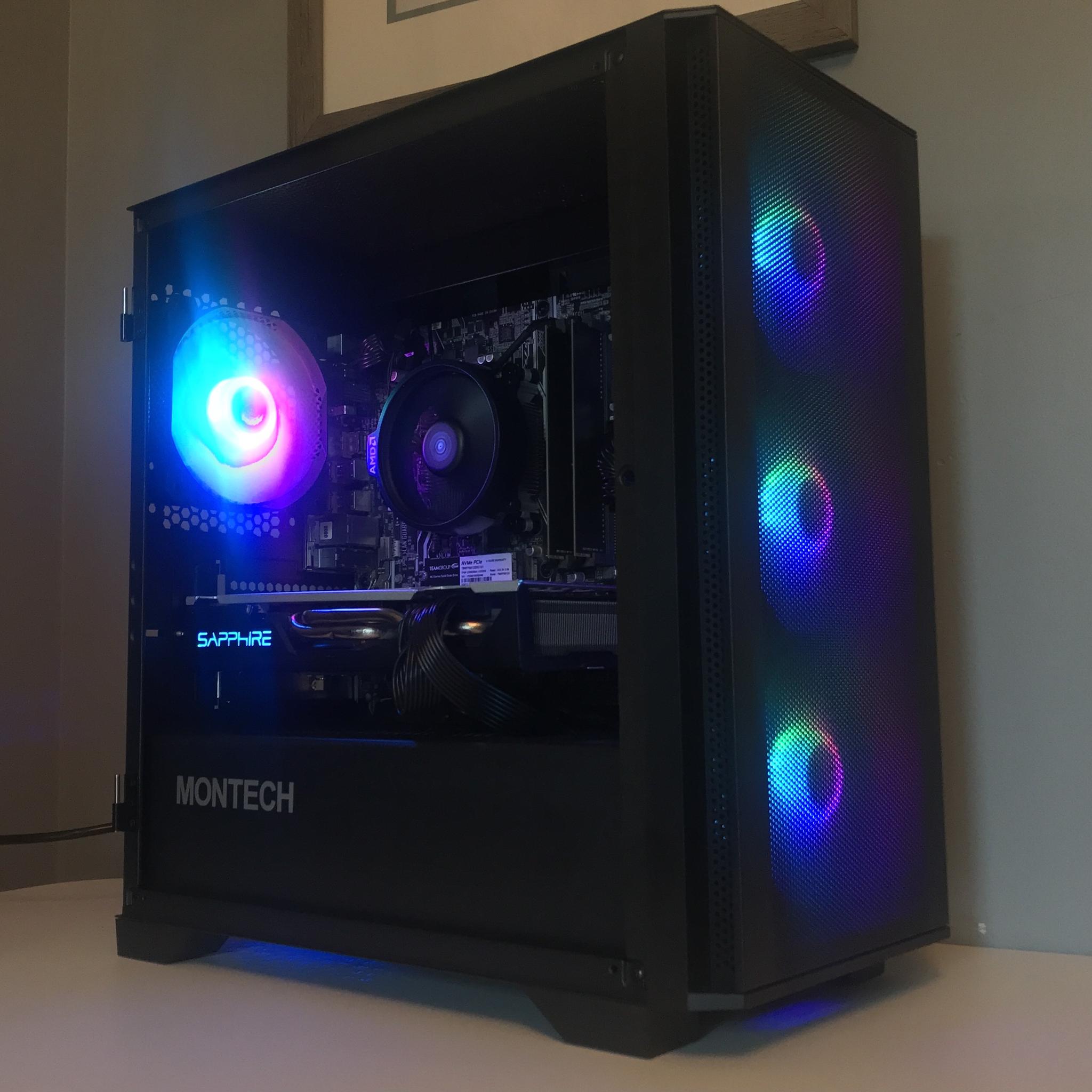 🫐Budget Gaming Computer |WIFI| Ryzen 5 1400 | RX 580 8GB | 16GB RAM | 512GB NVME SSD | Win 10 Pro🫐