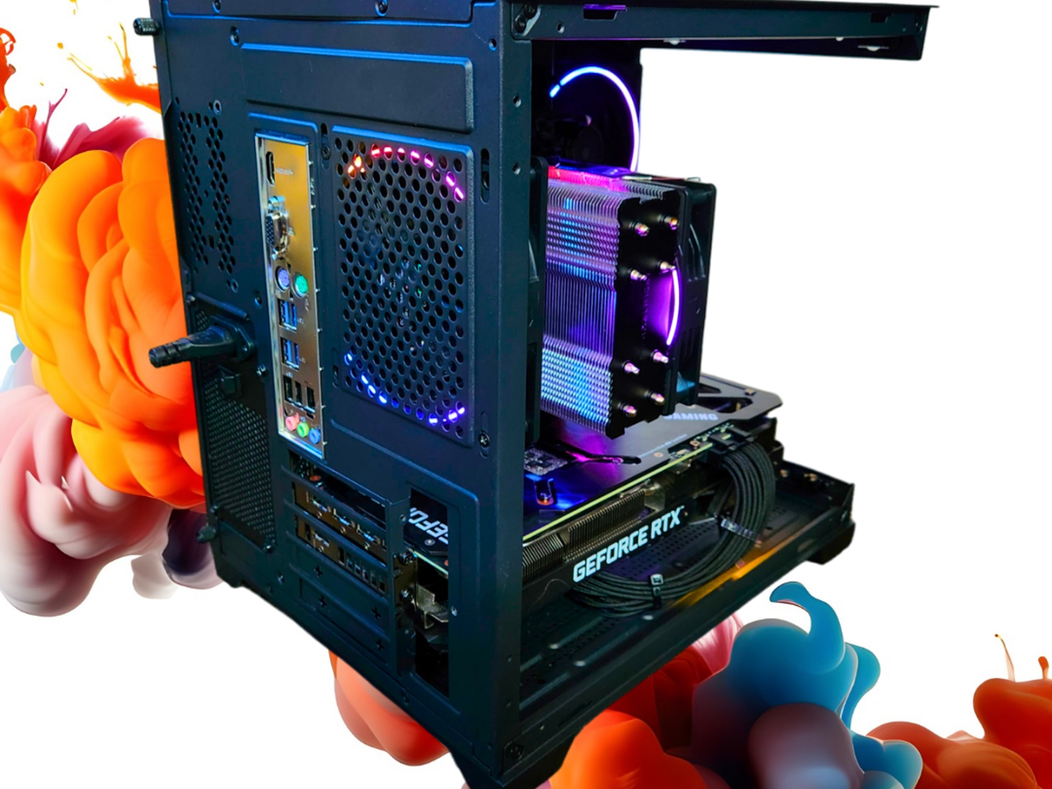 😇Archangel🗡: RTX 3070 TI | Ryzen 7600x | 32GB DDR5 RAM | 1TB SSD | 4 RGB Ring Fans | Black RGB PC