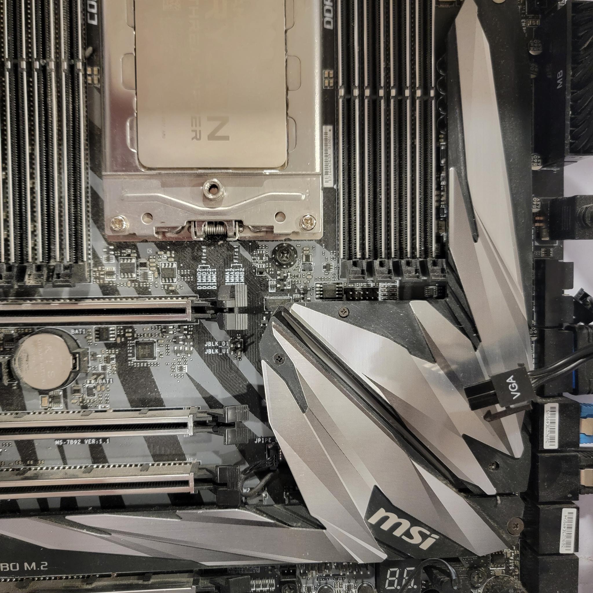 MSI x399 Creation w/2970WX Threadripper And Cooler
