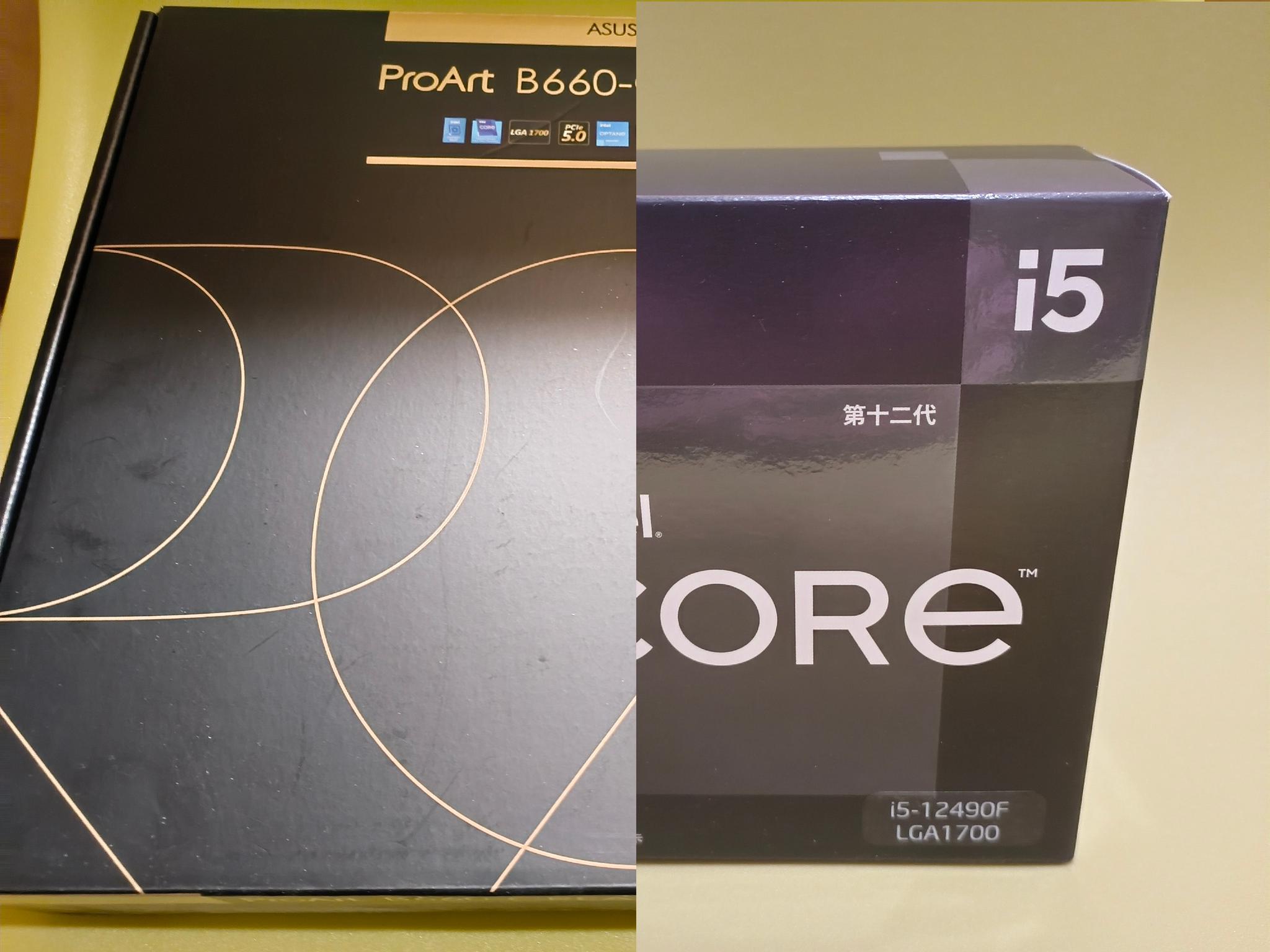 Asus B660-Creator D4 + Intel Core i5-12490F