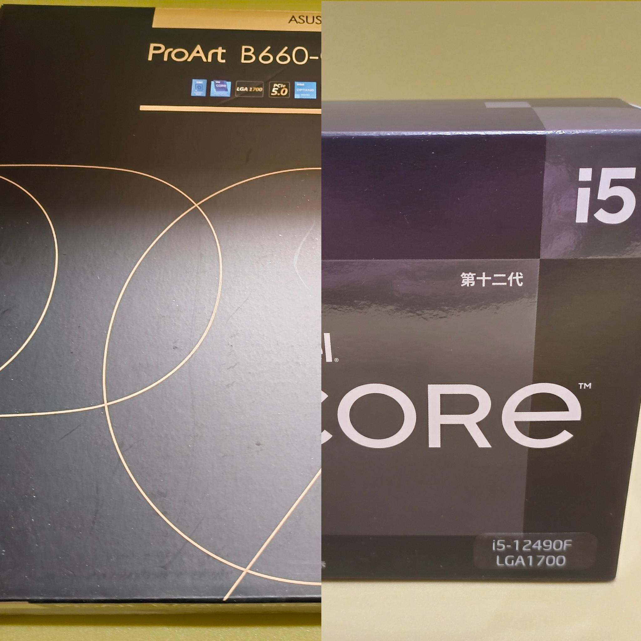 Asus B660-Creator D4 + Intel Core i5-12490F