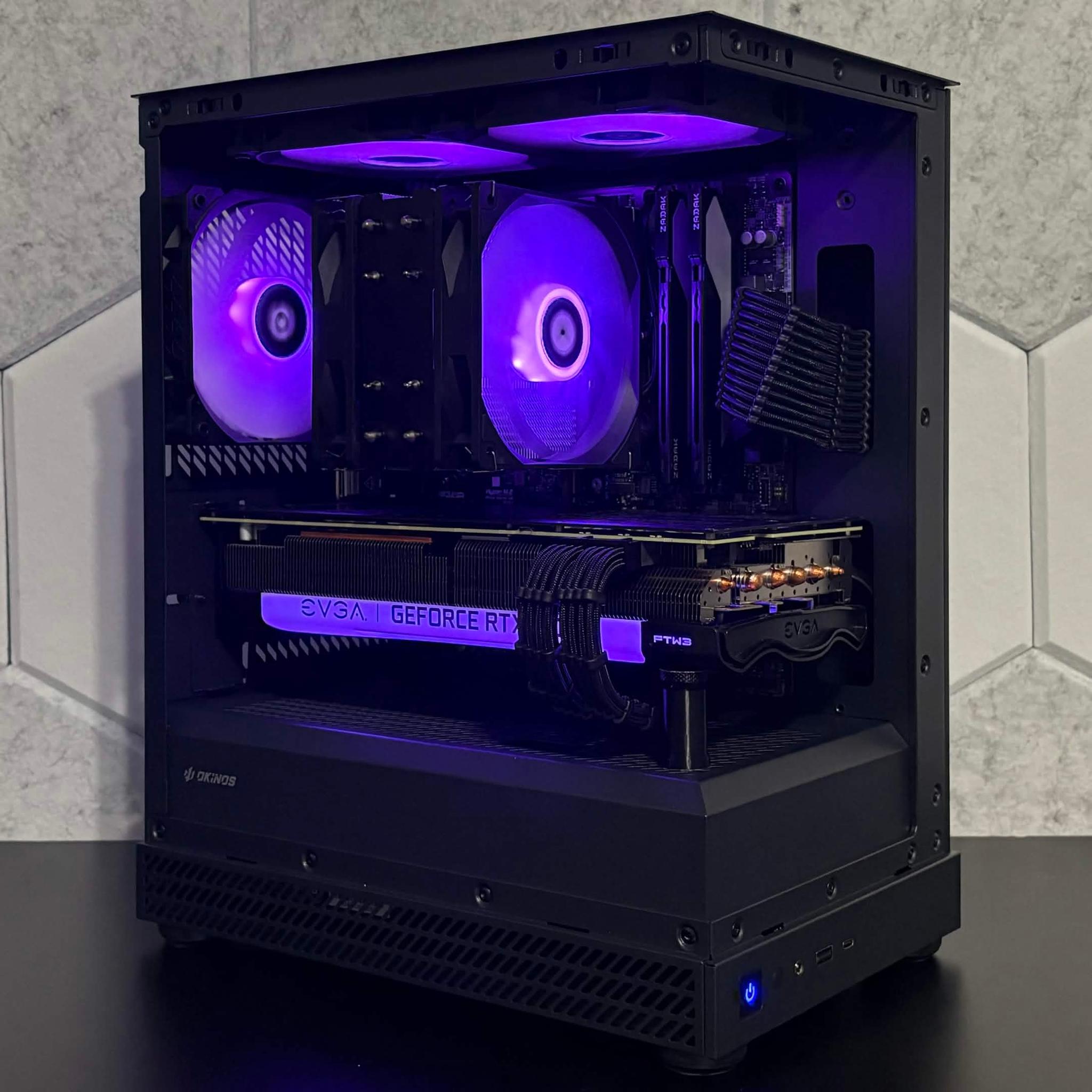💜🖤 RTX 3070 | Ryzen 5 5500 🖤💜| 16GB DDR4 | 512GB SSD | WIFI 6E | 1080p/1440p Budget Gaming PC