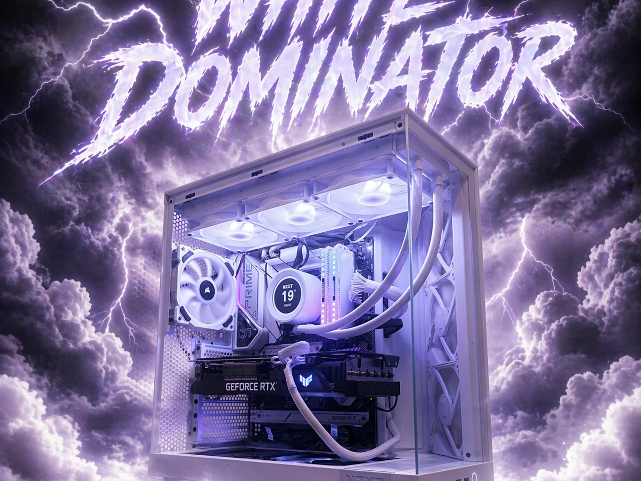 ⚪️☁️"White Dominator"☁️⚪️| 1440p/4k Gaming | RTX 3080 Ti | i9 12900k | 64gb DDR5 | 2tb SSD