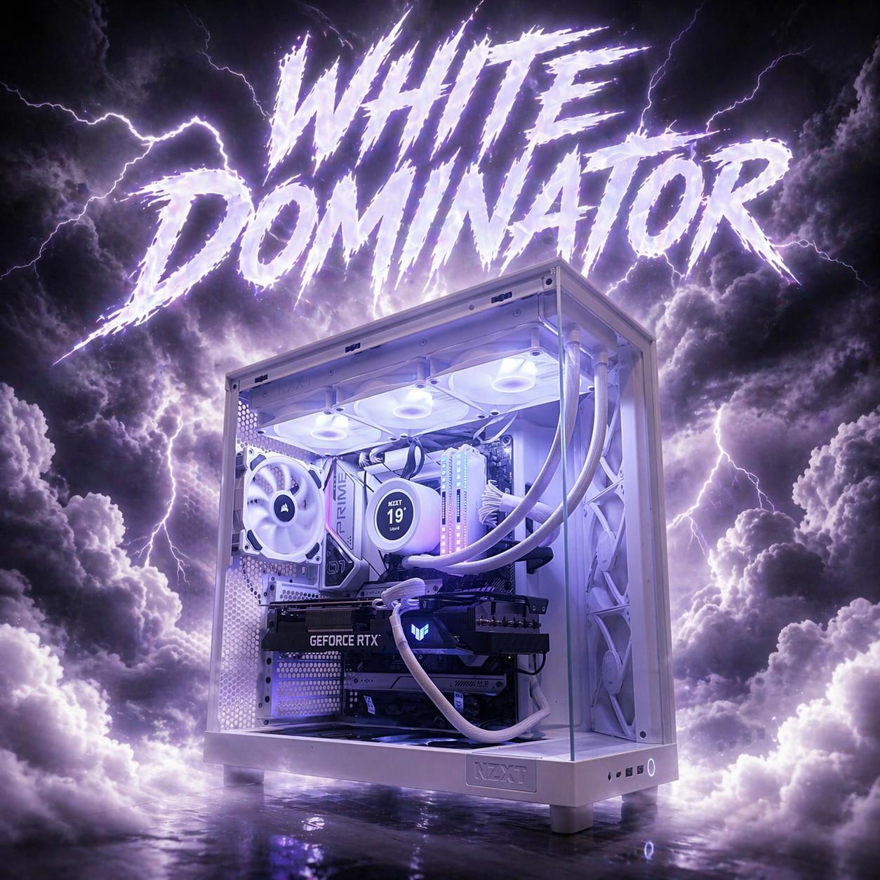 ⚪️☁️"White Dominator"☁️⚪️| 1440p/4k Gaming | RTX 3080 Ti | i9 12900k | 64gb DDR5 | 2tb SSD