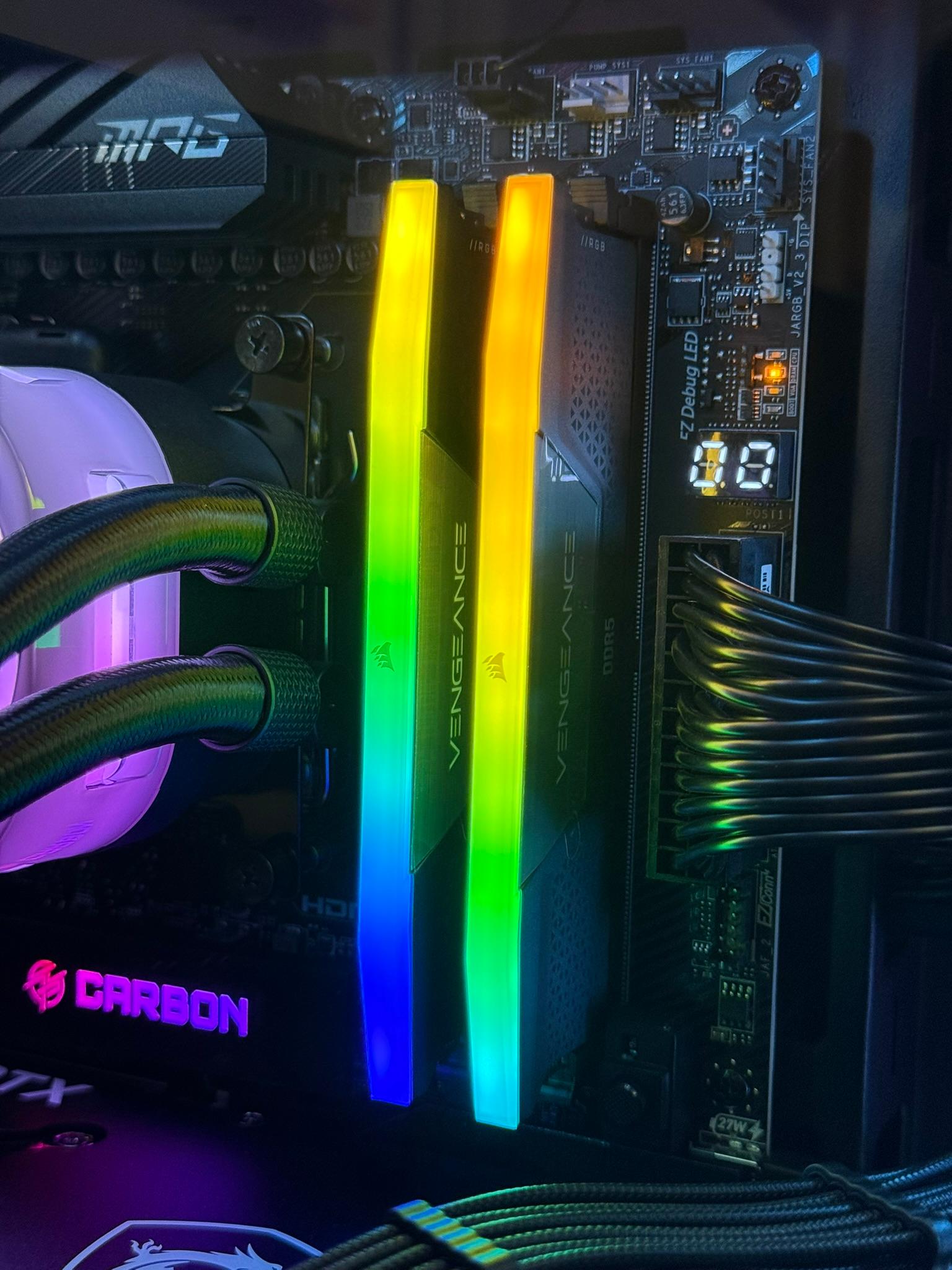 Corsair Vengeance RGB DDR5 32GB (2x16GB) 6000MHz CL30 | EXPO | Box Included