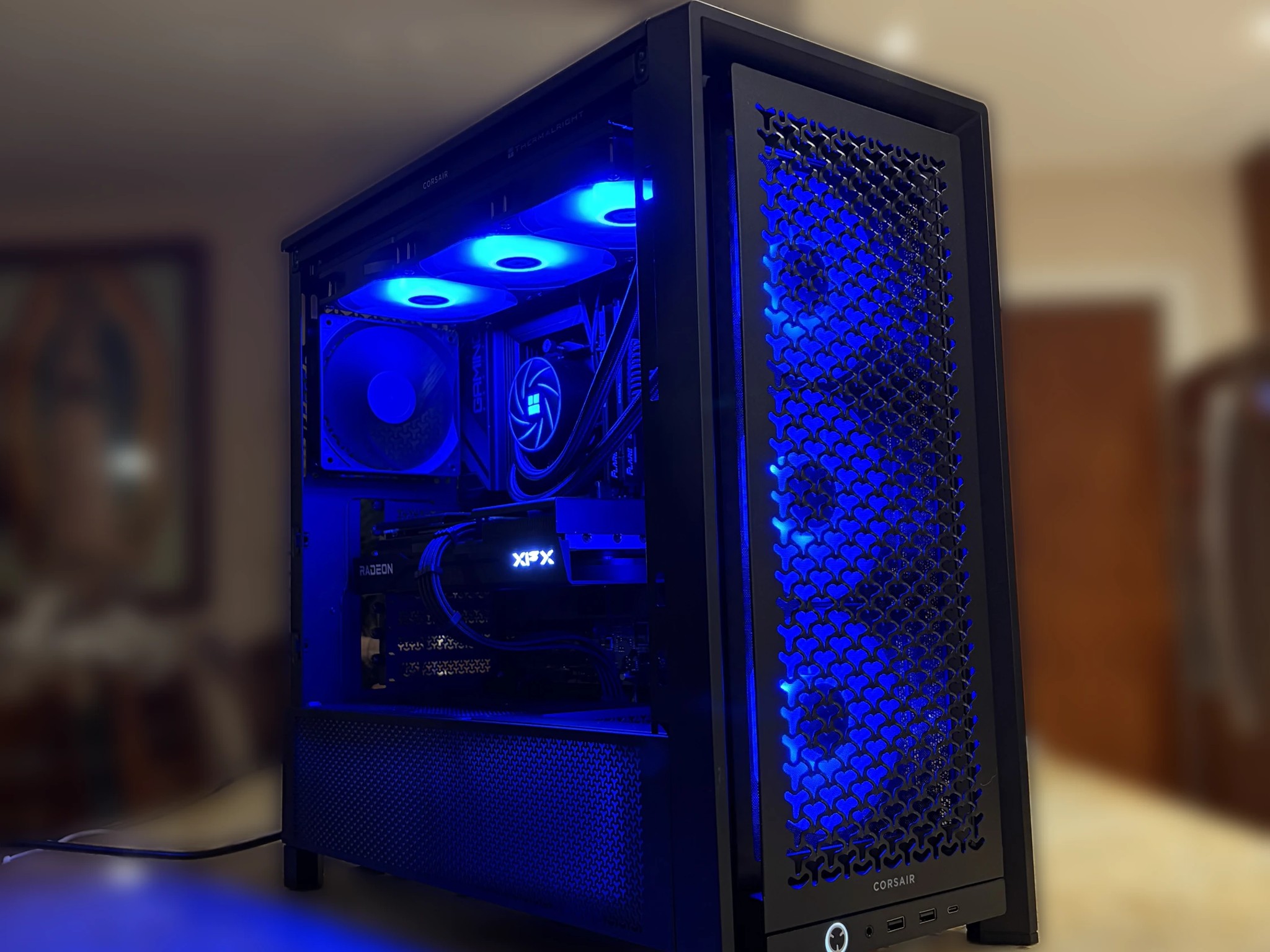 Black Gaming PC | 9060XT 16GB | Ryzen 5 7500F | 32GB 6000 mhz RAM | 1TB SSD | ON BOARD WiFi + BT
