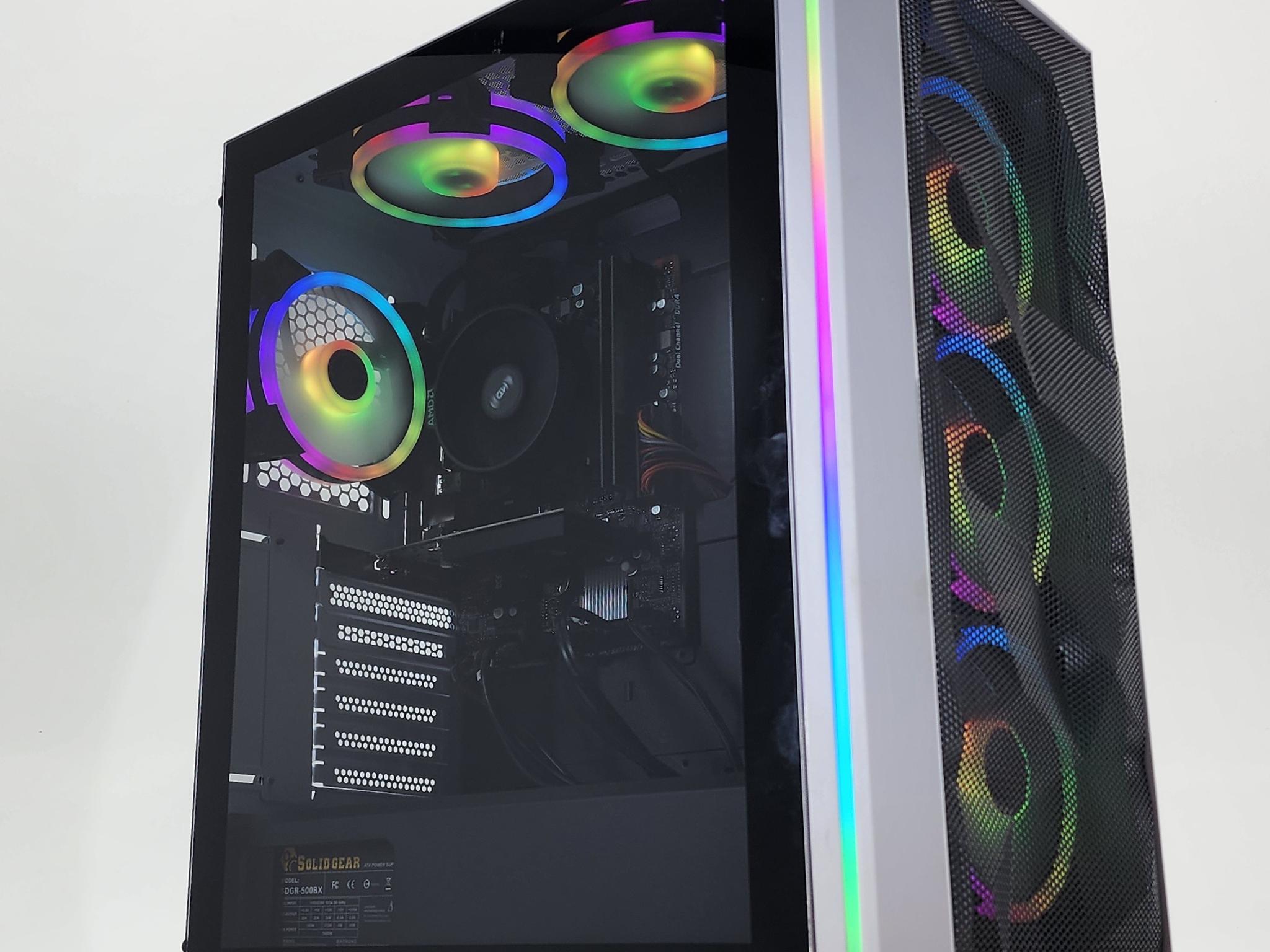 Gaming PC Ryzen 5 3600 16GB RAM 256GB SSD + 1TB HDD GT 1030 2GB Win11 Computer