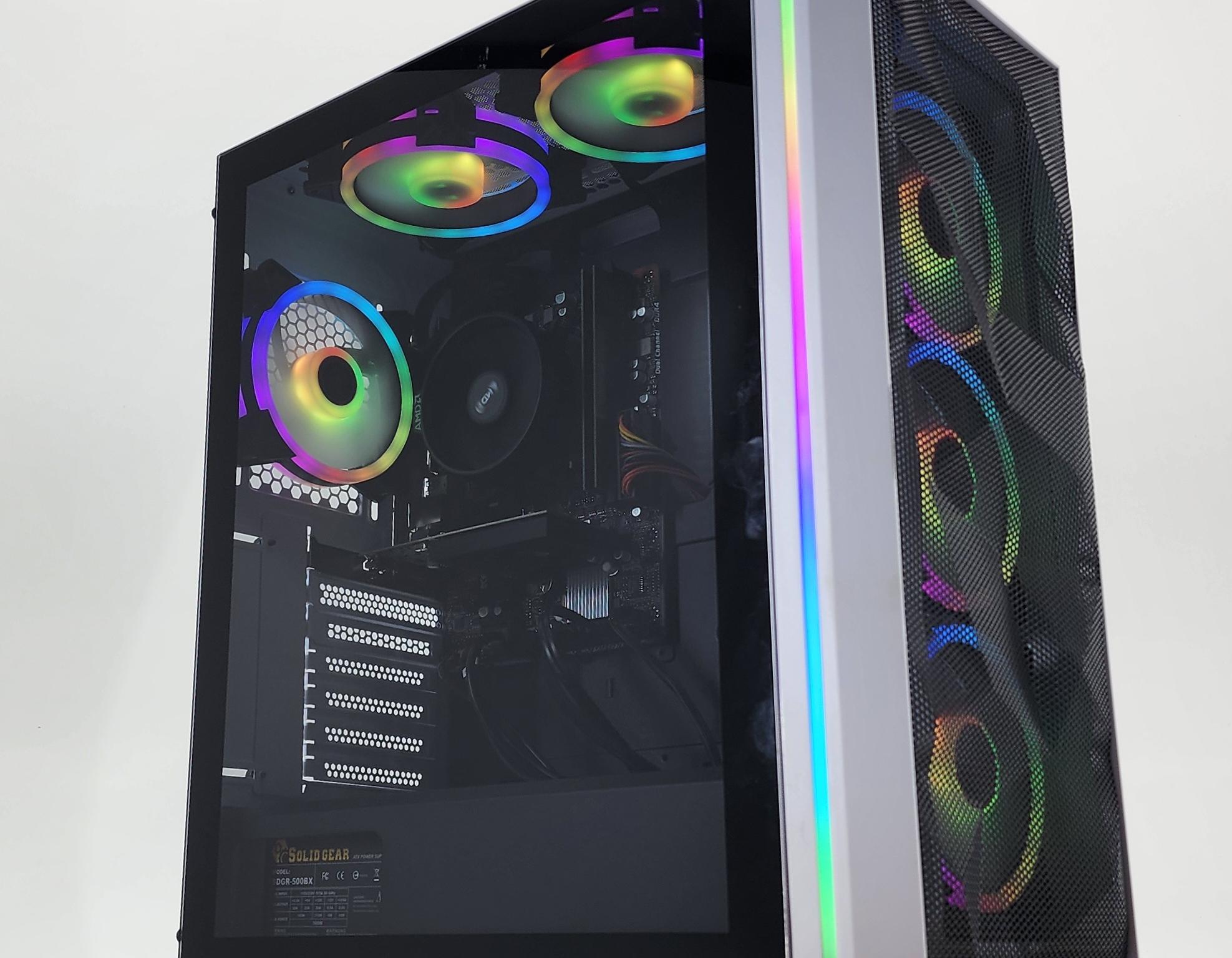 Gaming PC Ryzen 5 3600 16GB RAM 256GB SSD + 1TB HDD GT 1030 2GB Win11 Computer