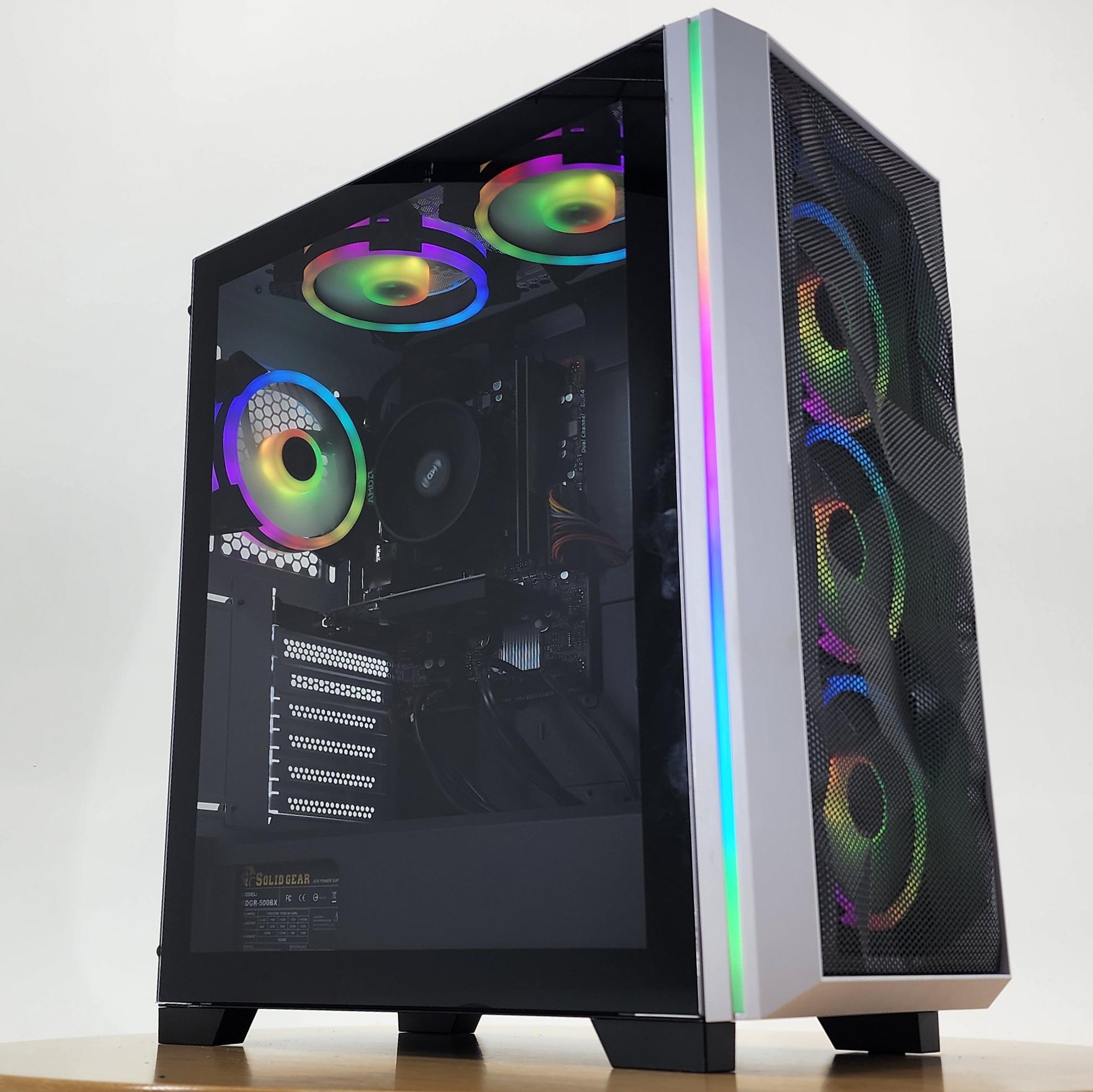 Gaming PC Ryzen 5 3600 16GB RAM 256GB SSD + 1TB HDD GT 1030 2GB Win11 Computer