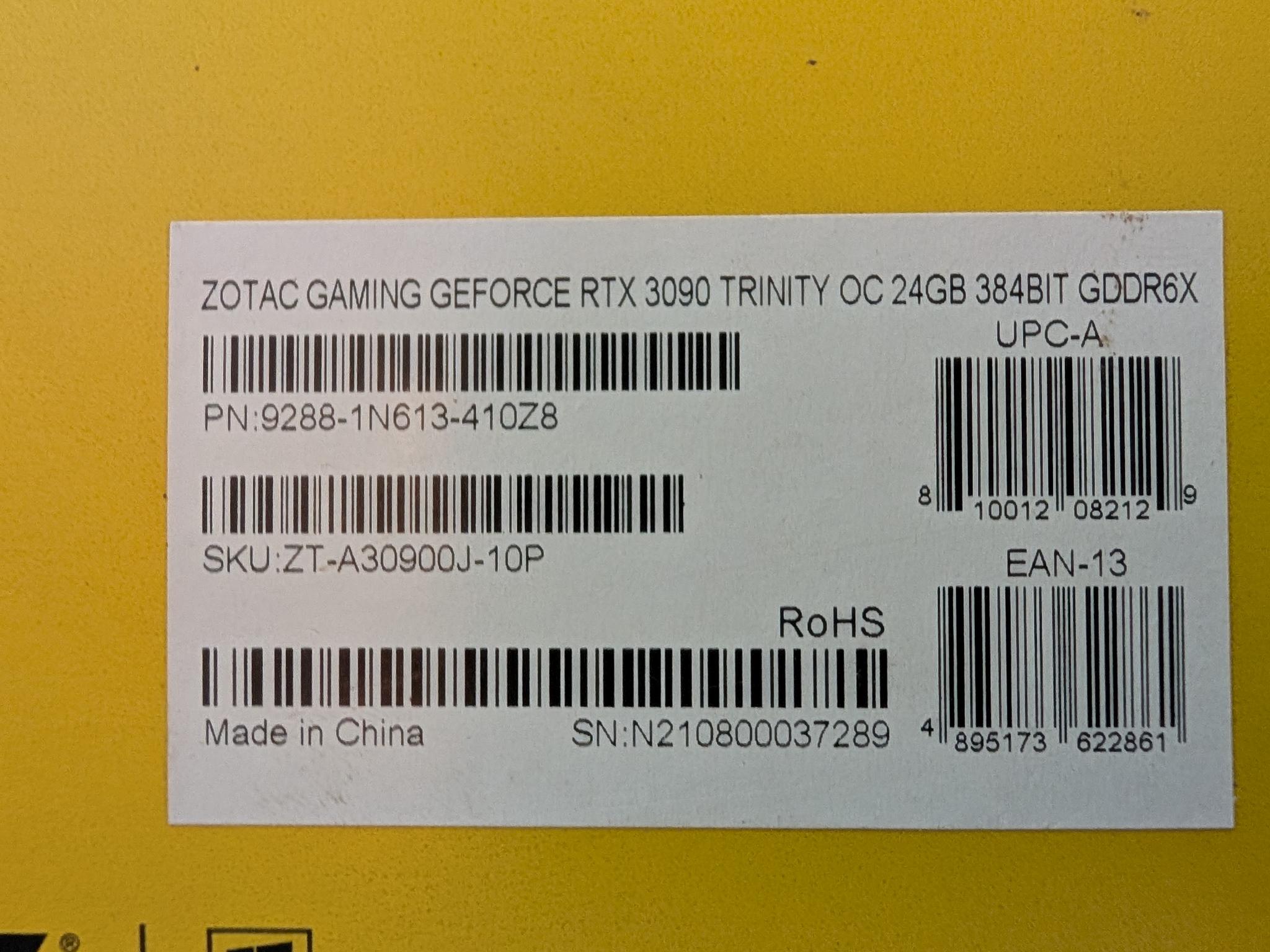 ZOTAC GAMING Trinity OC GeForce RTX 3090 - Image 5