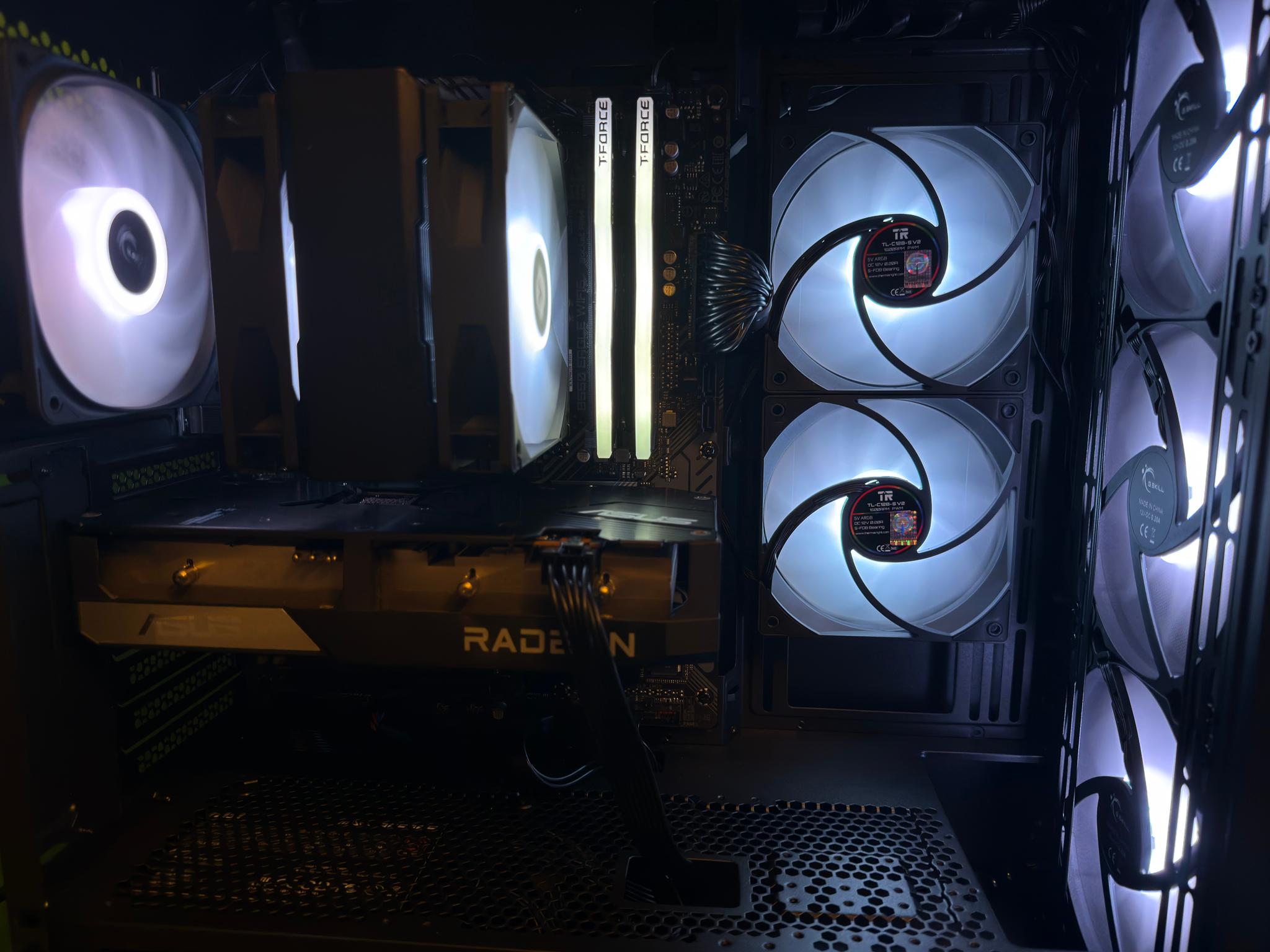 🩵High-Airflow 1080p Gaming PC | RX 6600 XT | Ryzen 5 5500 | 16GB DDR4 | 2TB SSD
