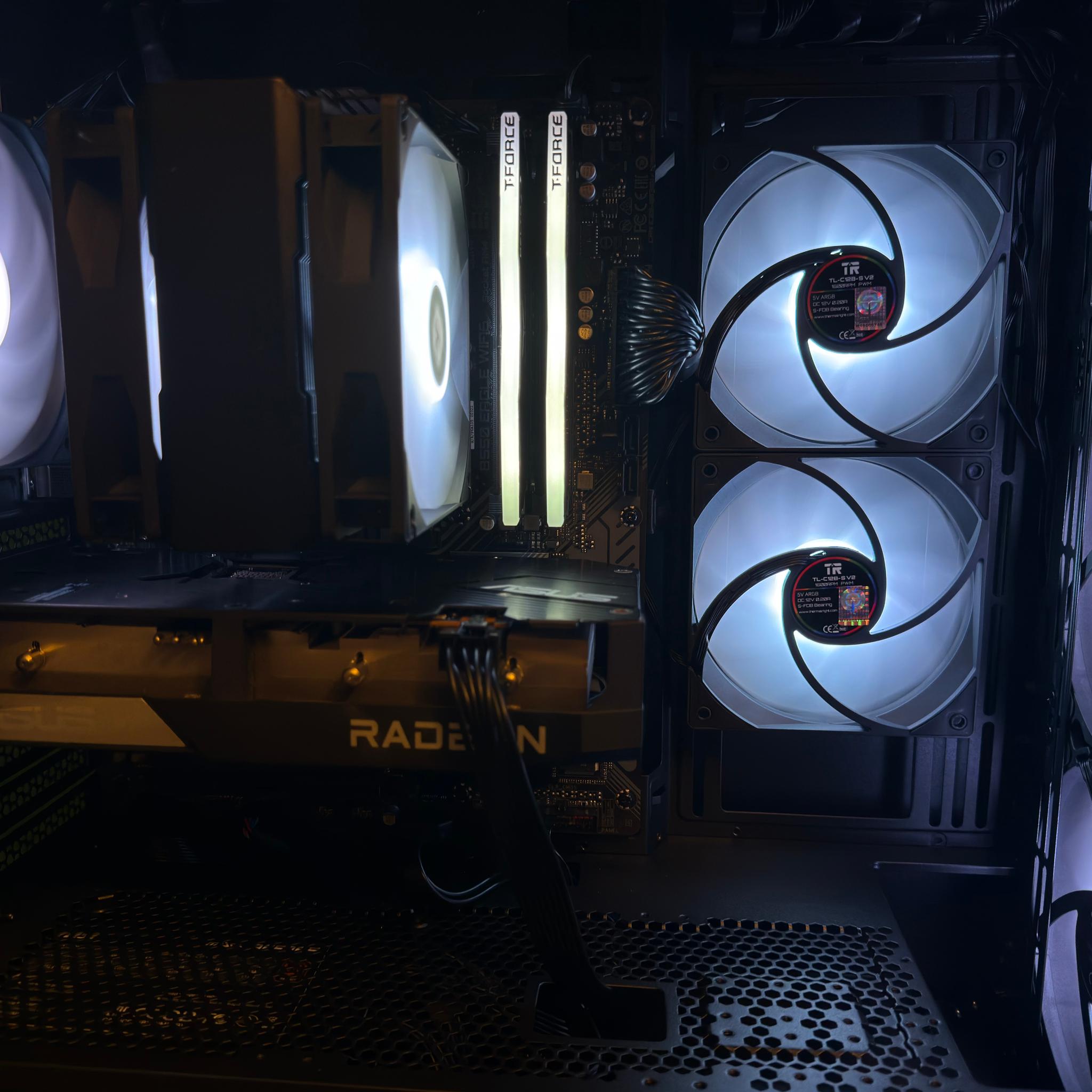 🩵High-Airflow 1080p Gaming PC | RX 6600 XT | Ryzen 5 5500 | 16GB DDR4 | 2TB SSD