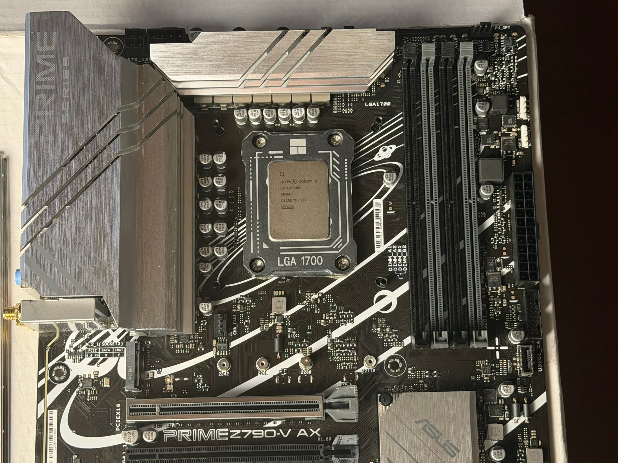 Intel Core i9-14900K + Asus Prime Z790-V AX Motherboard
