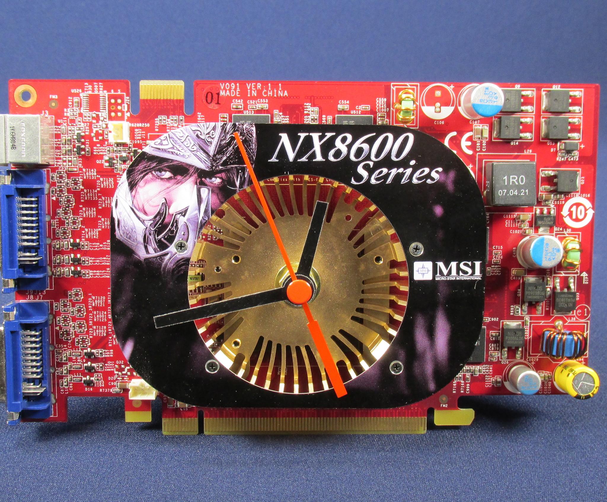 MSI GeForce 8600 GT - (NX8600GT-T2D512E-OC) Video Card Desktop GPU Clock