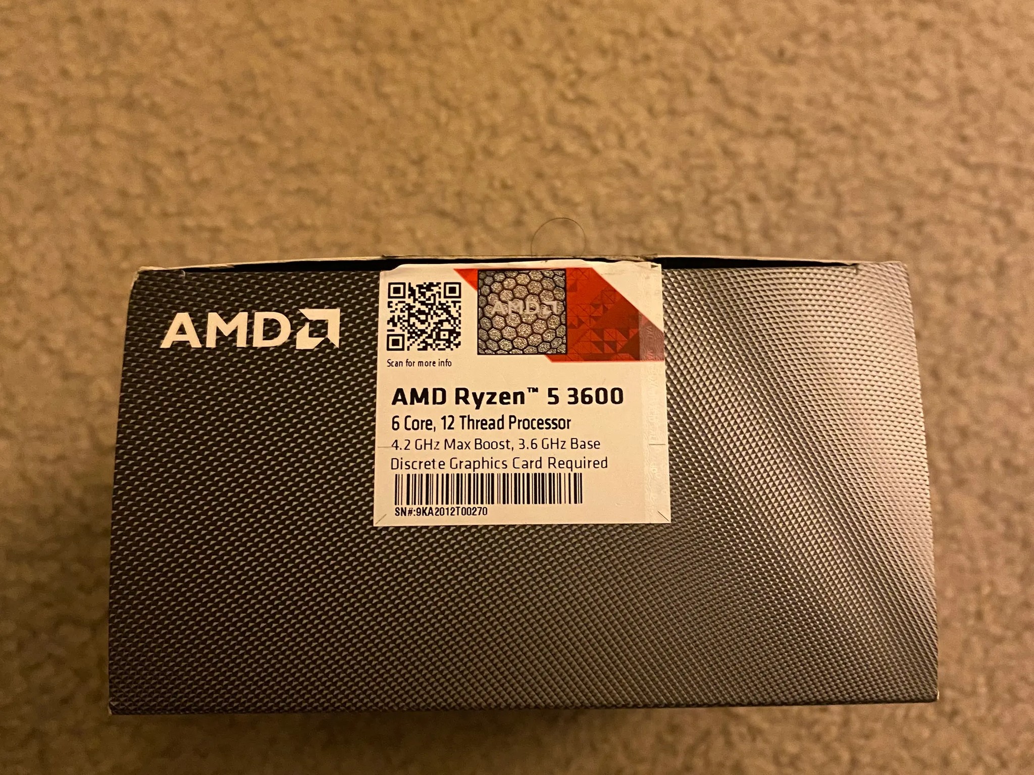 AMD Ryzen 5 3600 Processor + Heatsink