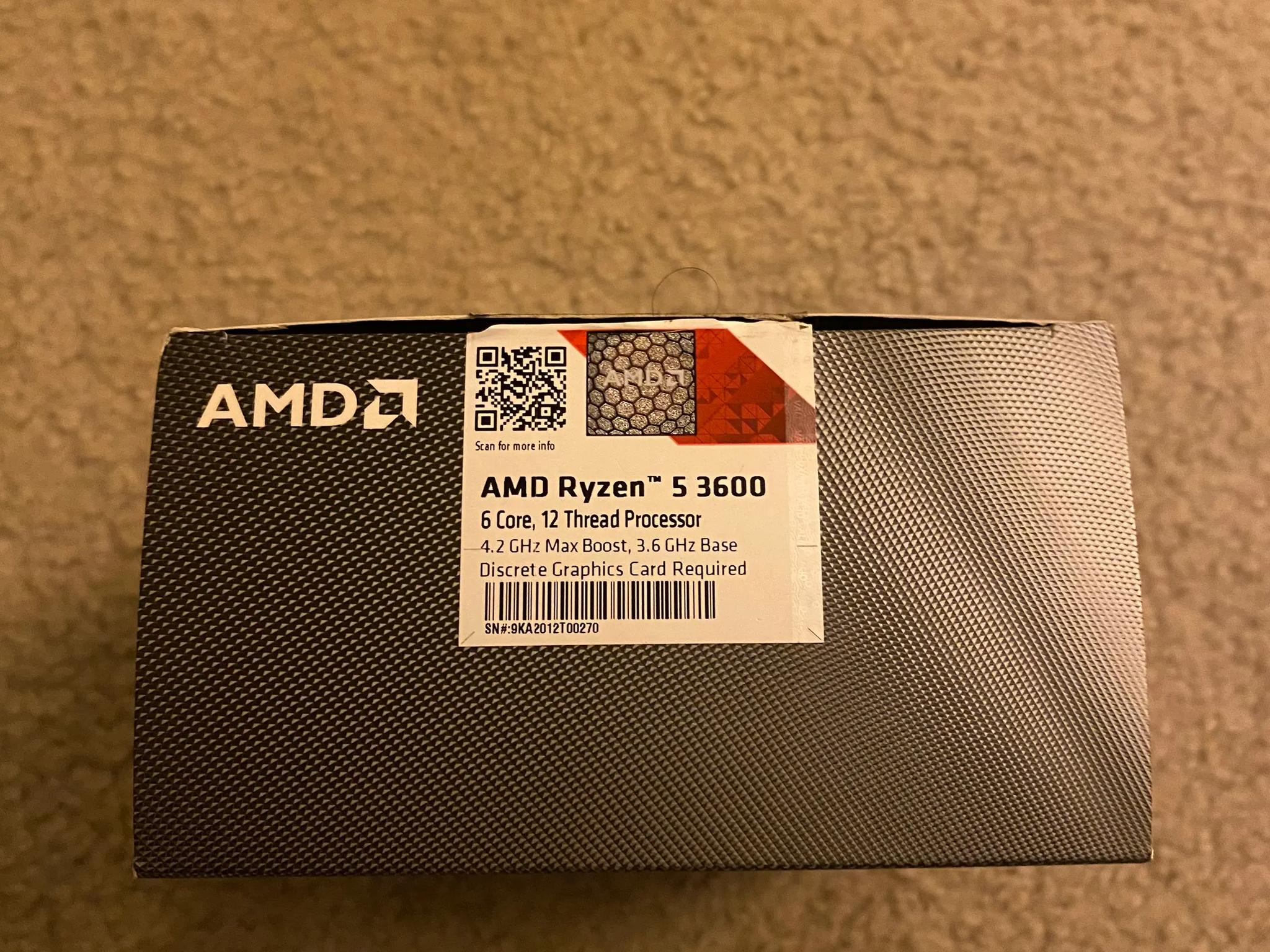 AMD Ryzen 5 3600 Processor + Heatsink