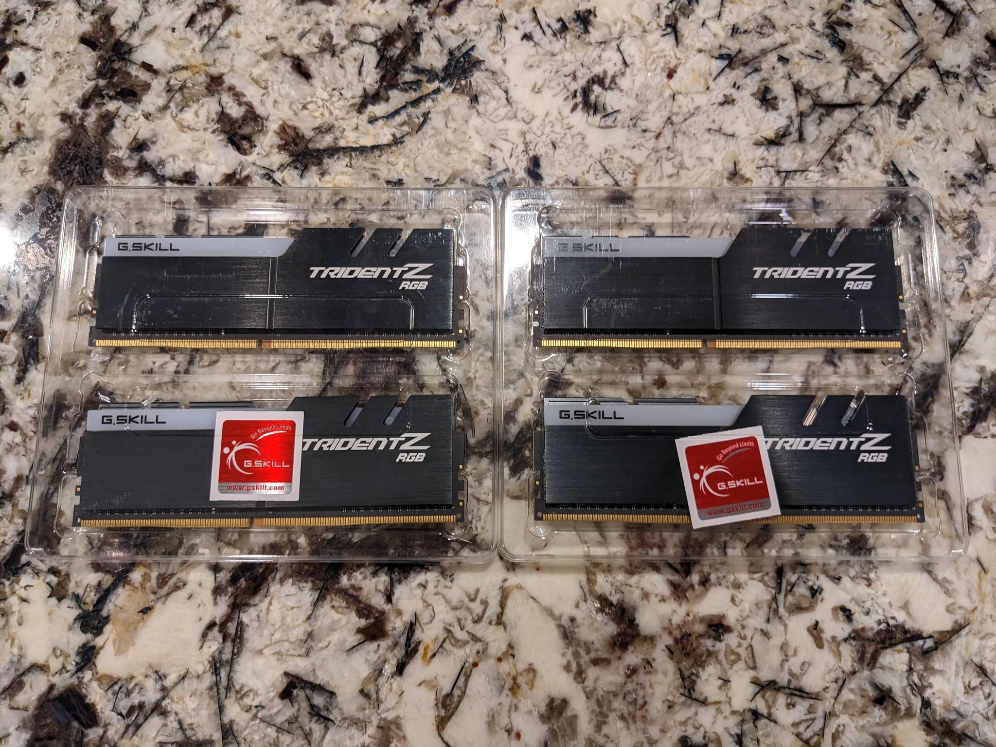 G.SKILL TridentZ RGB 32GB (4x8GB) 3600MHz CL19