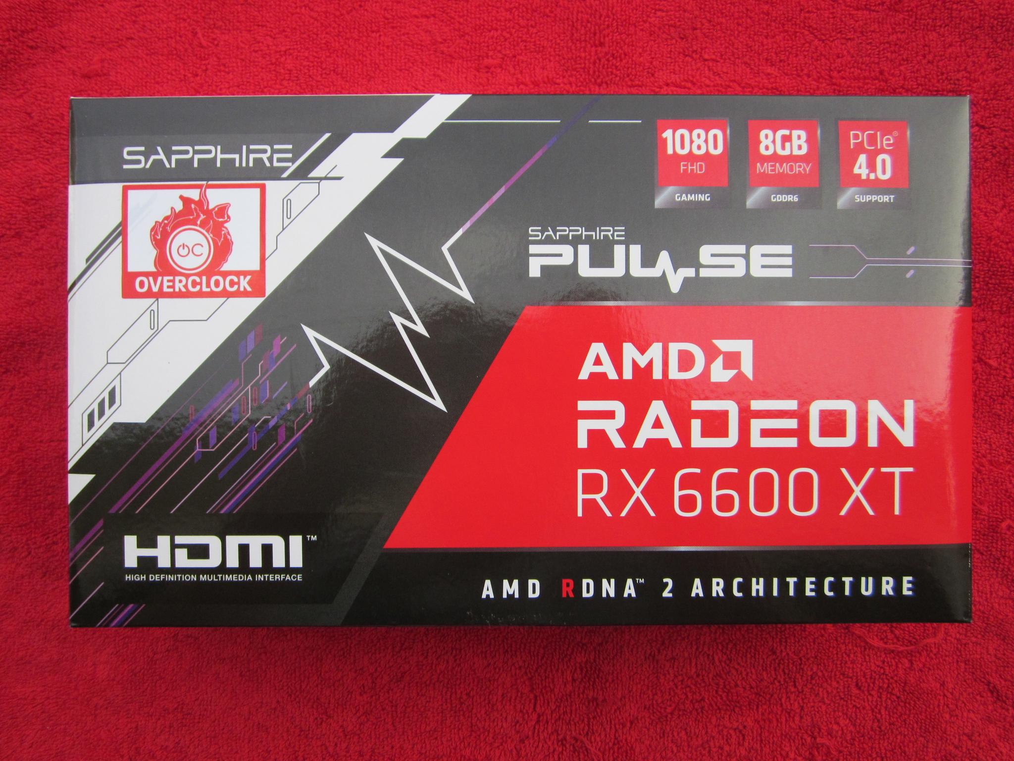 NEW SEALED! SAPPHIRE PULSE AMD Radeon RX 6600 XT GDDR6 8GB Gaming Graphics Card