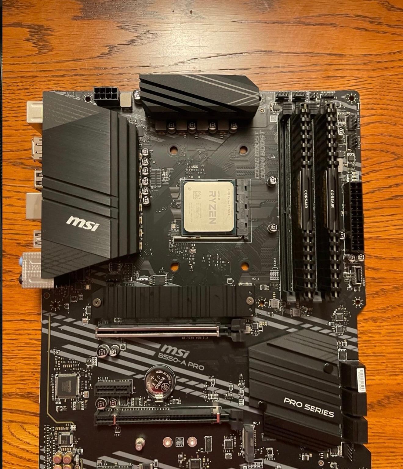 AMD Combo - Ryzen 7 5700X + MSI B550 Board + 16GB DDR4 RAM