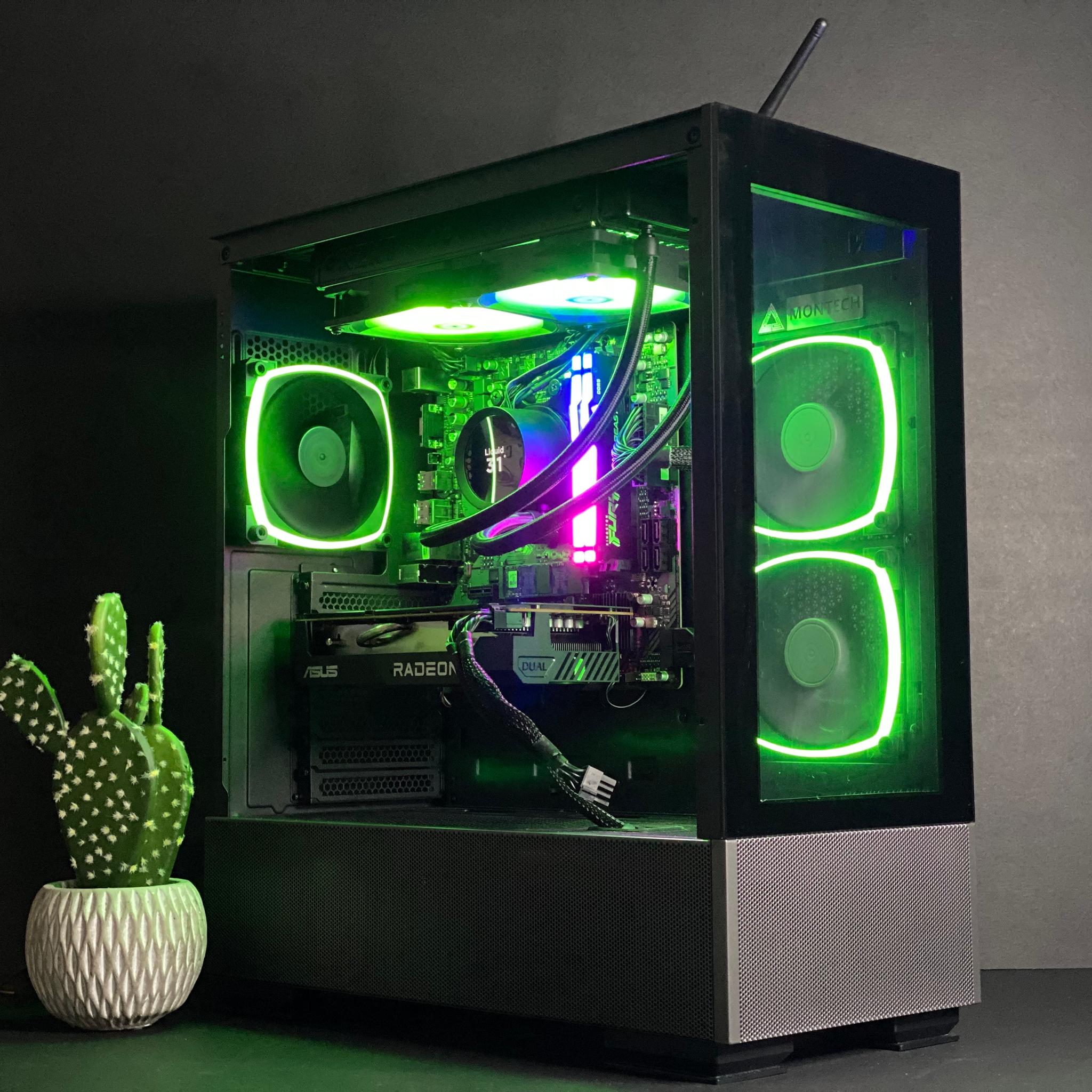 The Liquid cooled AM5 Beast| Ryzen 5 7500F w/ RX 7600 32GB DDR5 RAM| 1TB NVMe| Windows 11