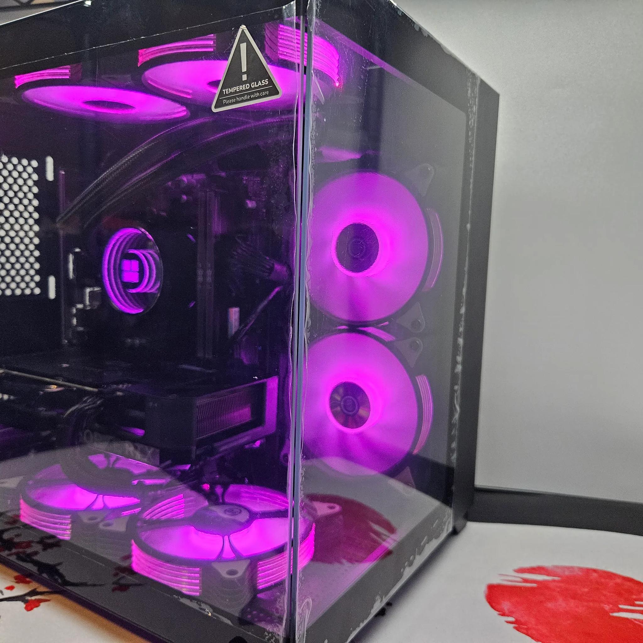 Dark Side Liquid cooled Rig Ryzen 5 5600 / 16GB RAM / 1TB SSD / RTX 4060 **DENTSALE**