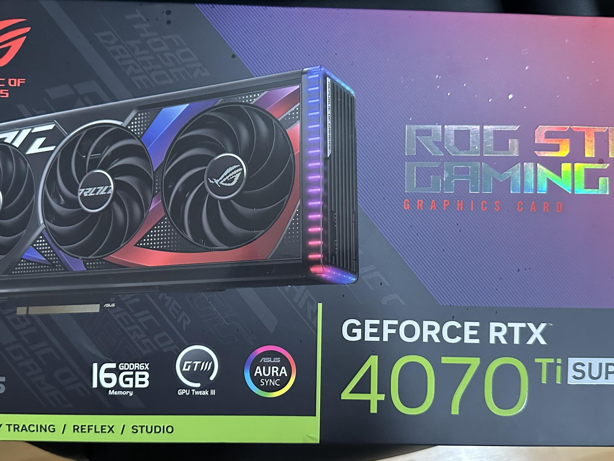 Asus ROG STRIX GAMING GeForce RTX 4070 Ti SUPER