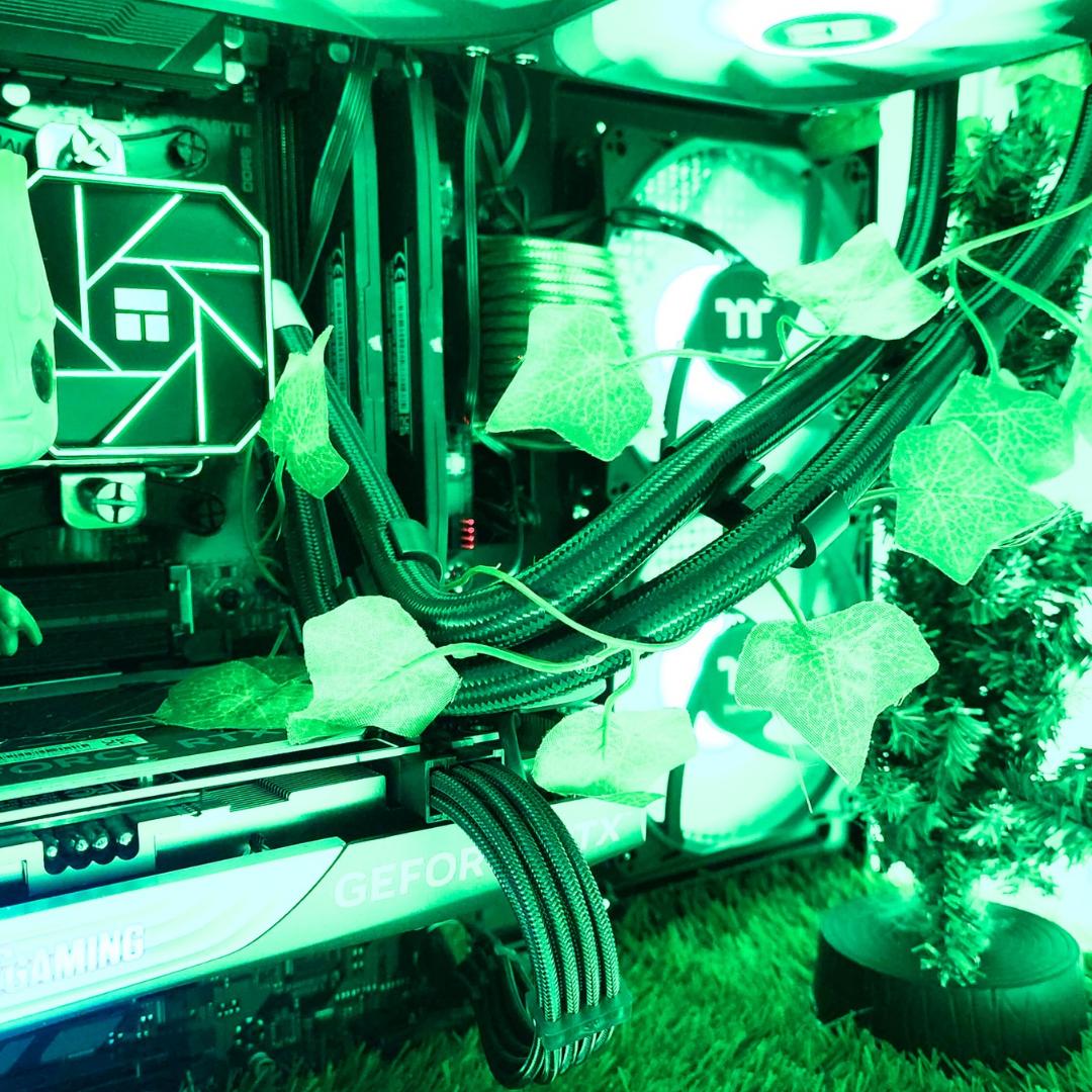 🌱 Groot 🌲: RTX 4070 | Ryzen 5 7500F | 32GB DDR5 RAM | 1TB SSD | 5 RGB Fans | Green RGB Gaming PC
