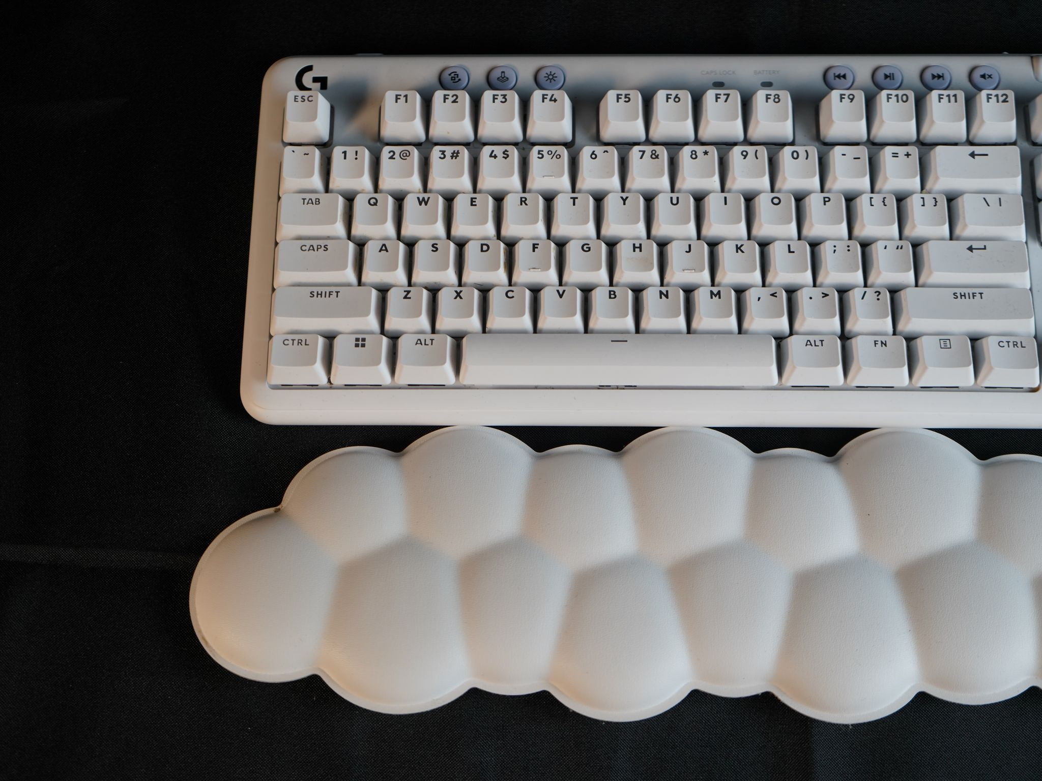Gaming Keyboard = Logitech G715 TKL Aurora Collection Wireless Mechanical Gaming Keyboard - White