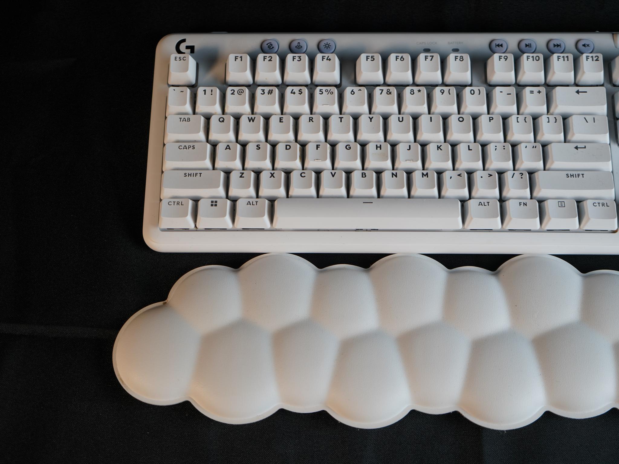 Gaming Keyboard = Logitech G715 TKL Aurora Collection Wireless Mechanical Gaming Keyboard - White