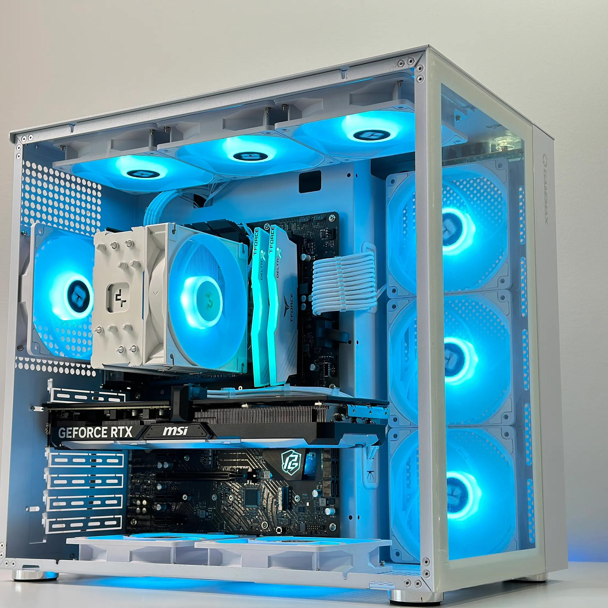 🧊Frozen 🧊Gaming PC❄️Nvidia RTX 4070 12GB❄️Intel 13500T 14Core❄️32GB DDR4❄️1TB NVME