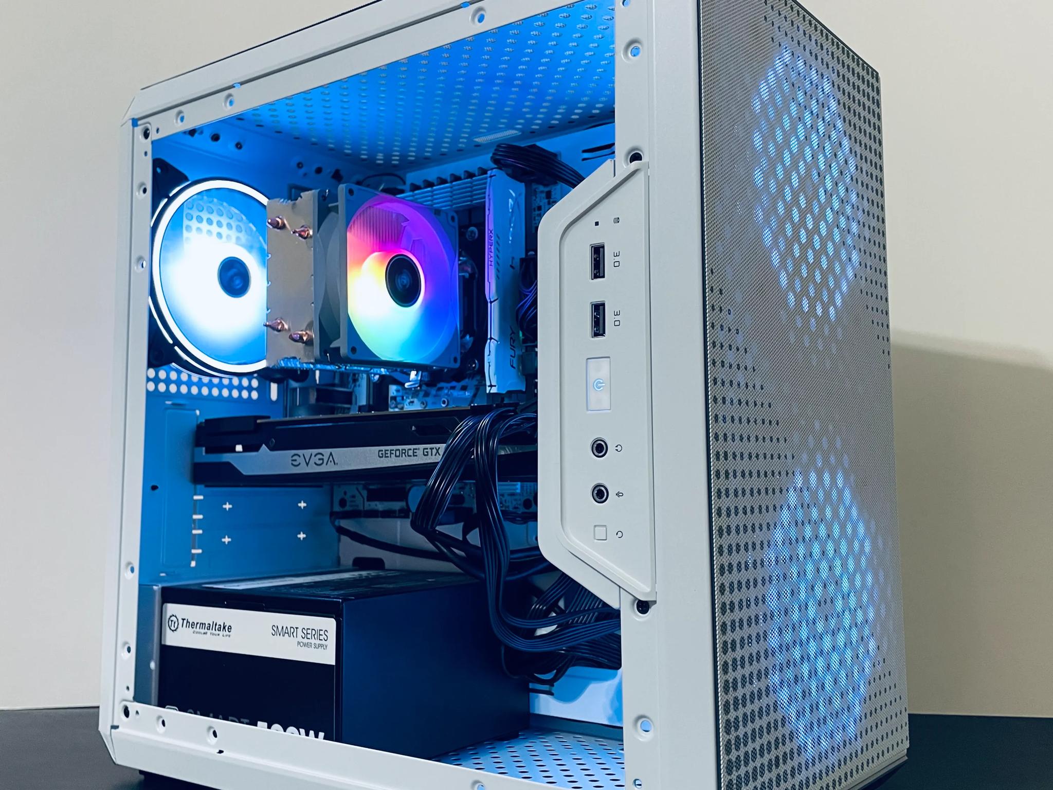 ⚡Budget White Gaming PC - Intel Xeon 10-cores ● 16GB RAM ● 512GB SSD ● Wi-Fi ● Nvidia GTX 980