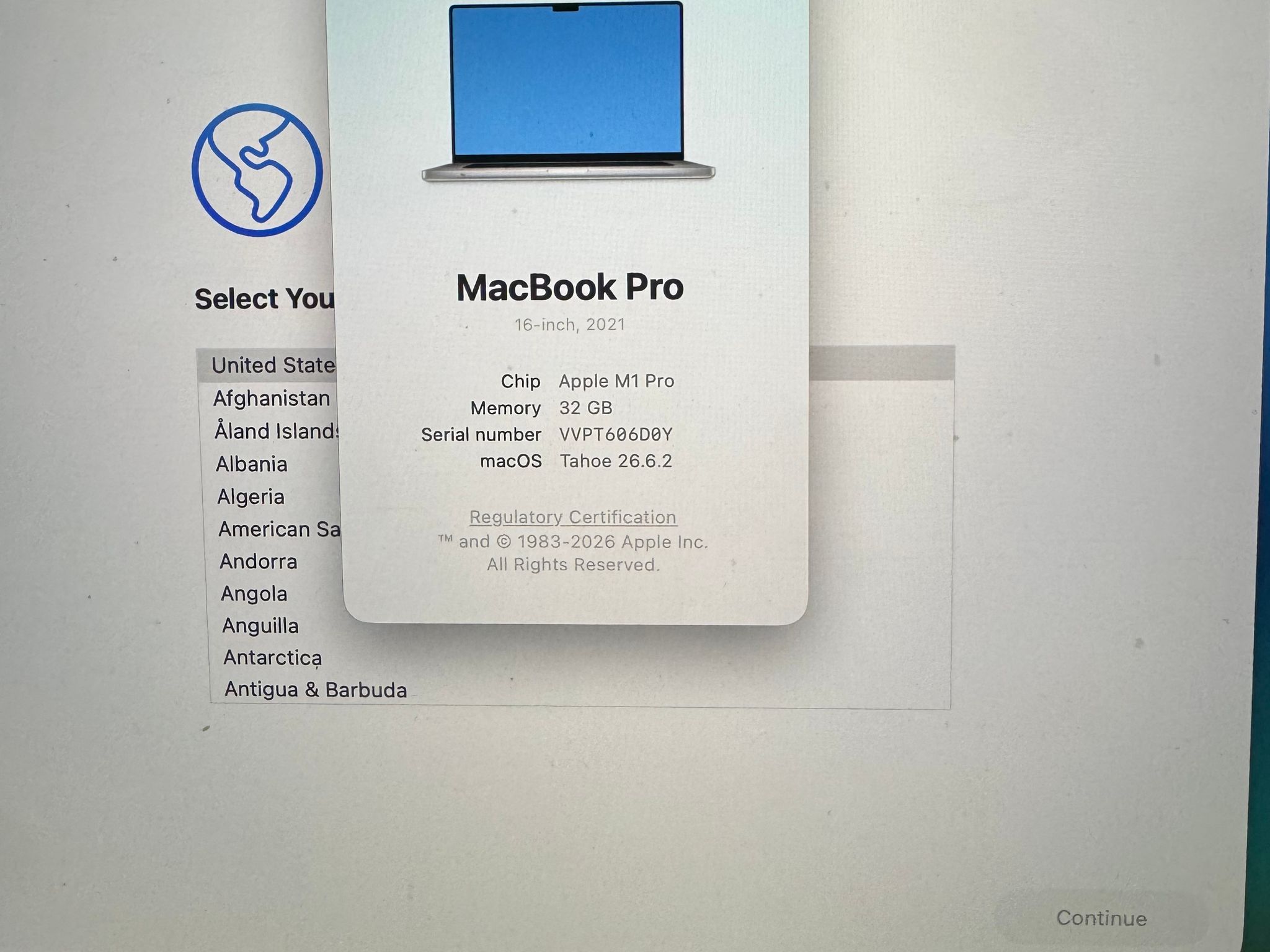 MacBook Pro - (M1 Pro, 32GB, 512GB SSD)-Used, Like New