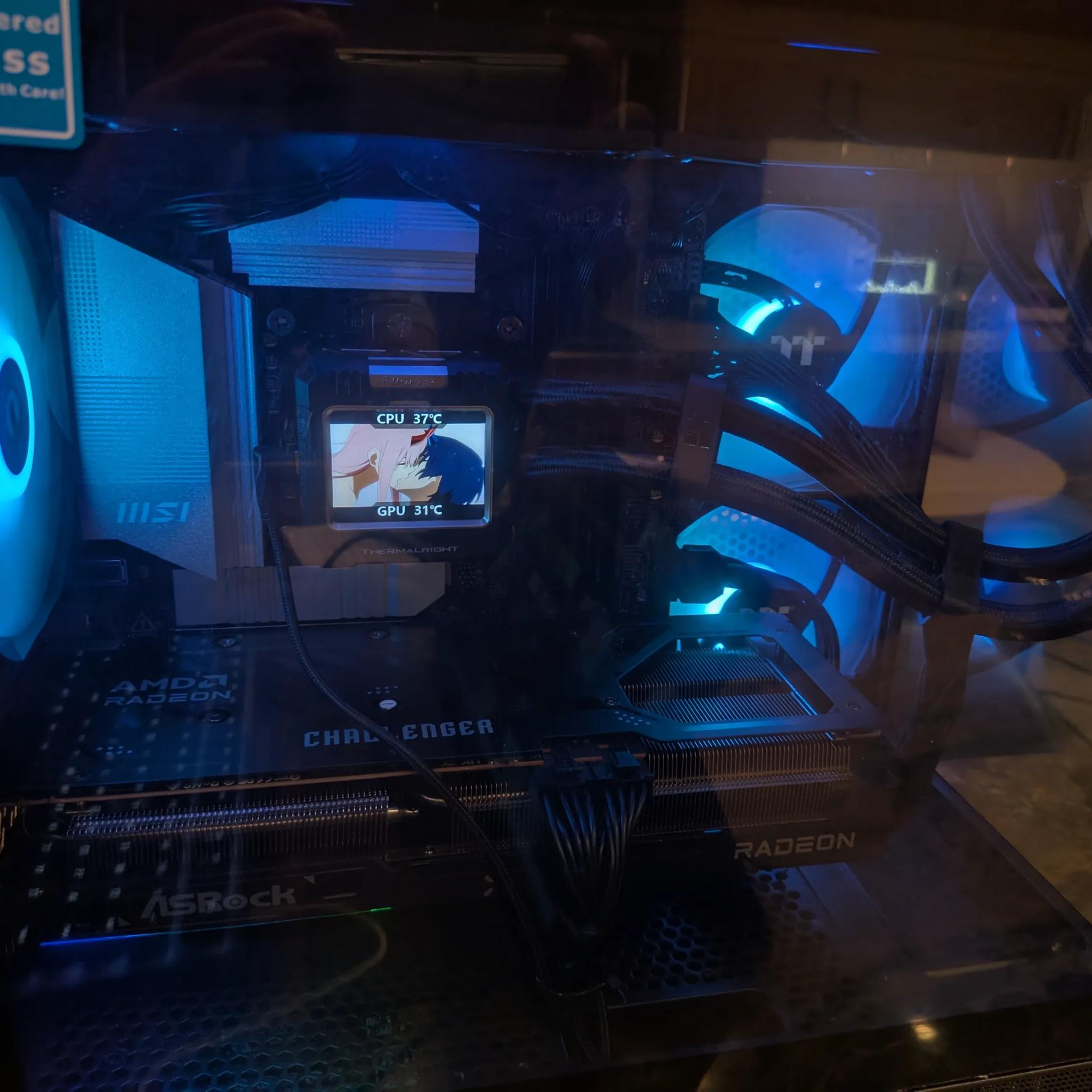 The Jian 🕊️ - RX 9070, Core Ultra 7 265K, 32 GB DDR5 RAM, 4 TB Gen 4 NVMe, Liquid Cooled, RGB