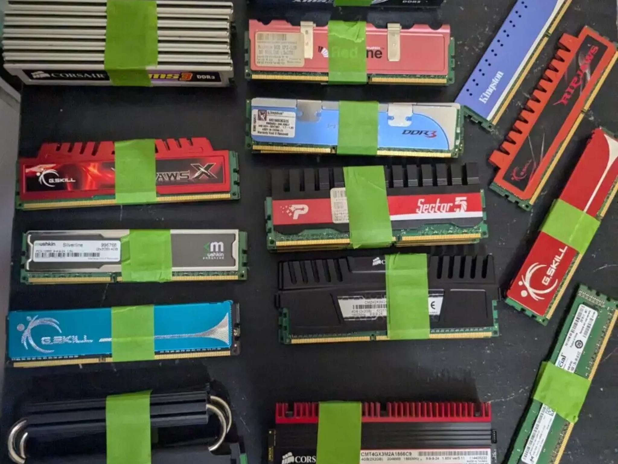 High End DDR3 Lot 2GB x 46, 92GB Corsair G.Skill Mushkin OCZ Kingston Patriot