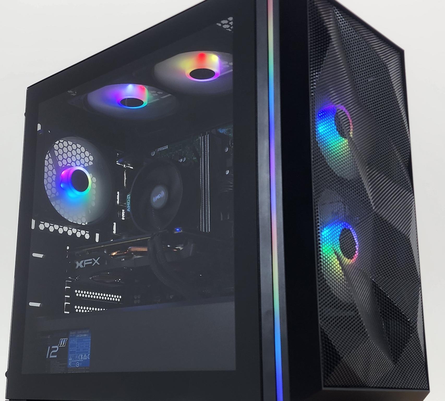 Gaming PC Ryzen 3 2300X 16GB RAM 256GB SSD + 1TB HDD RX 580 8GB Windows 11 Computer
