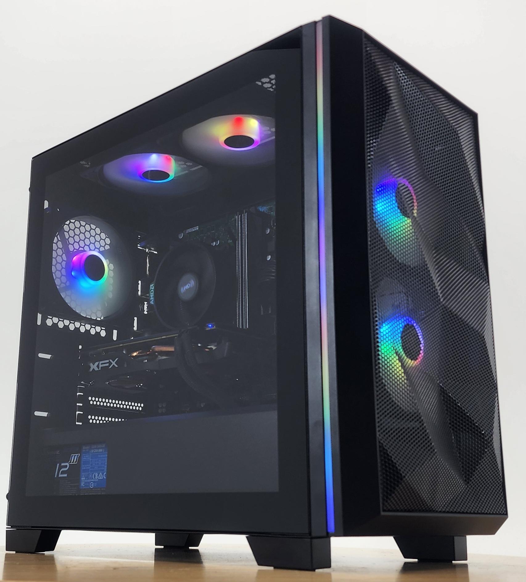 Gaming PC Ryzen 3 2300X 16GB RAM 256GB SSD + 1TB HDD RX 580 8GB Windows 11 Computer