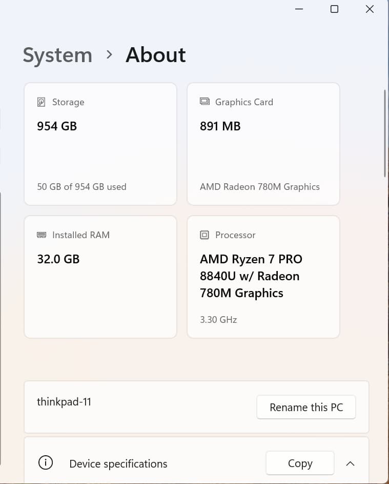 Lenovo Thinkpad T14 5Th Gen - 32GB RAM - 1TB SSD - W11 Pro