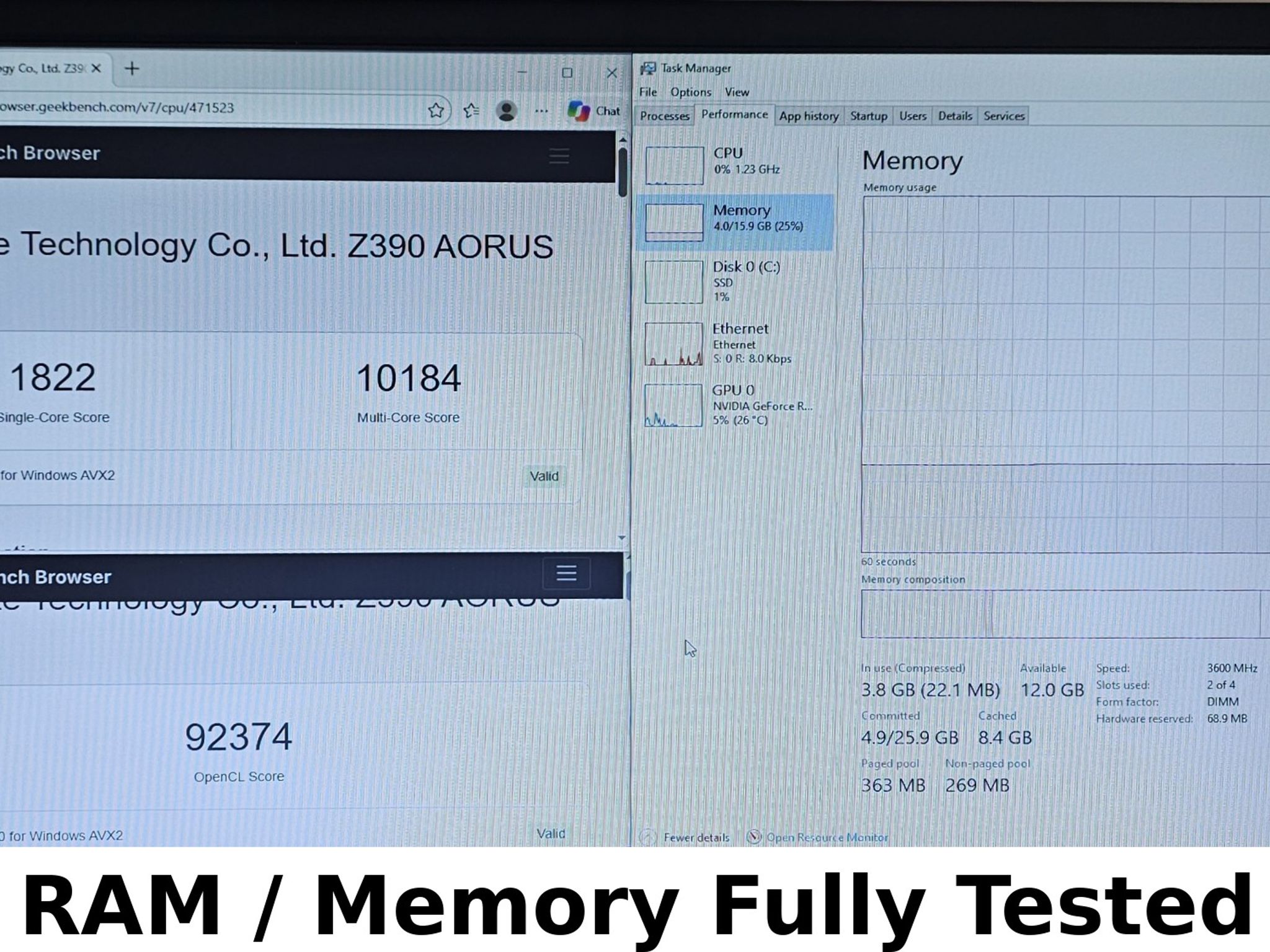 16GB DDR4 (2x8GB) CL18 3600MT/s G.Skill Trident Z RGB