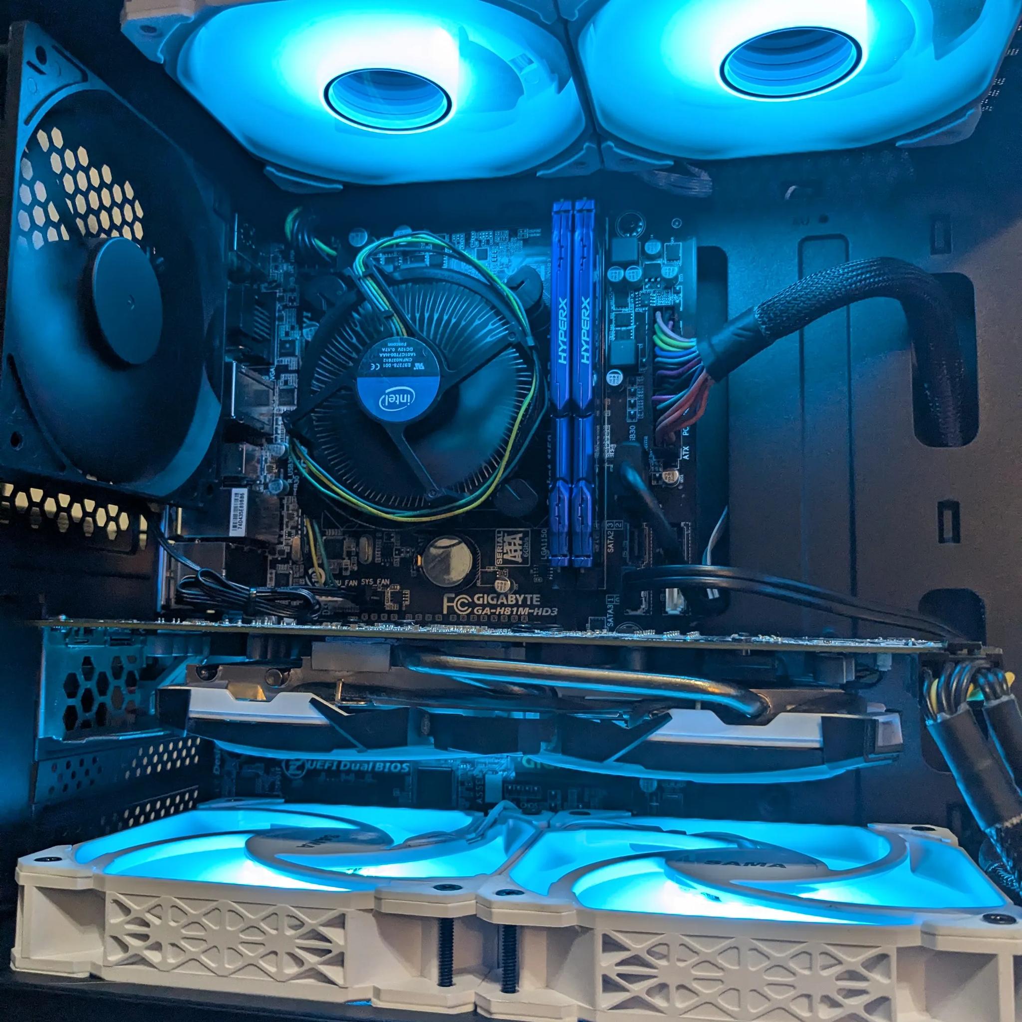 120 FPS Fortnite | 180 Day Warranty | i7-4770, 16GB RAM, RX 580 4GB, 512GB SSD, Win10, Wifi, RGB