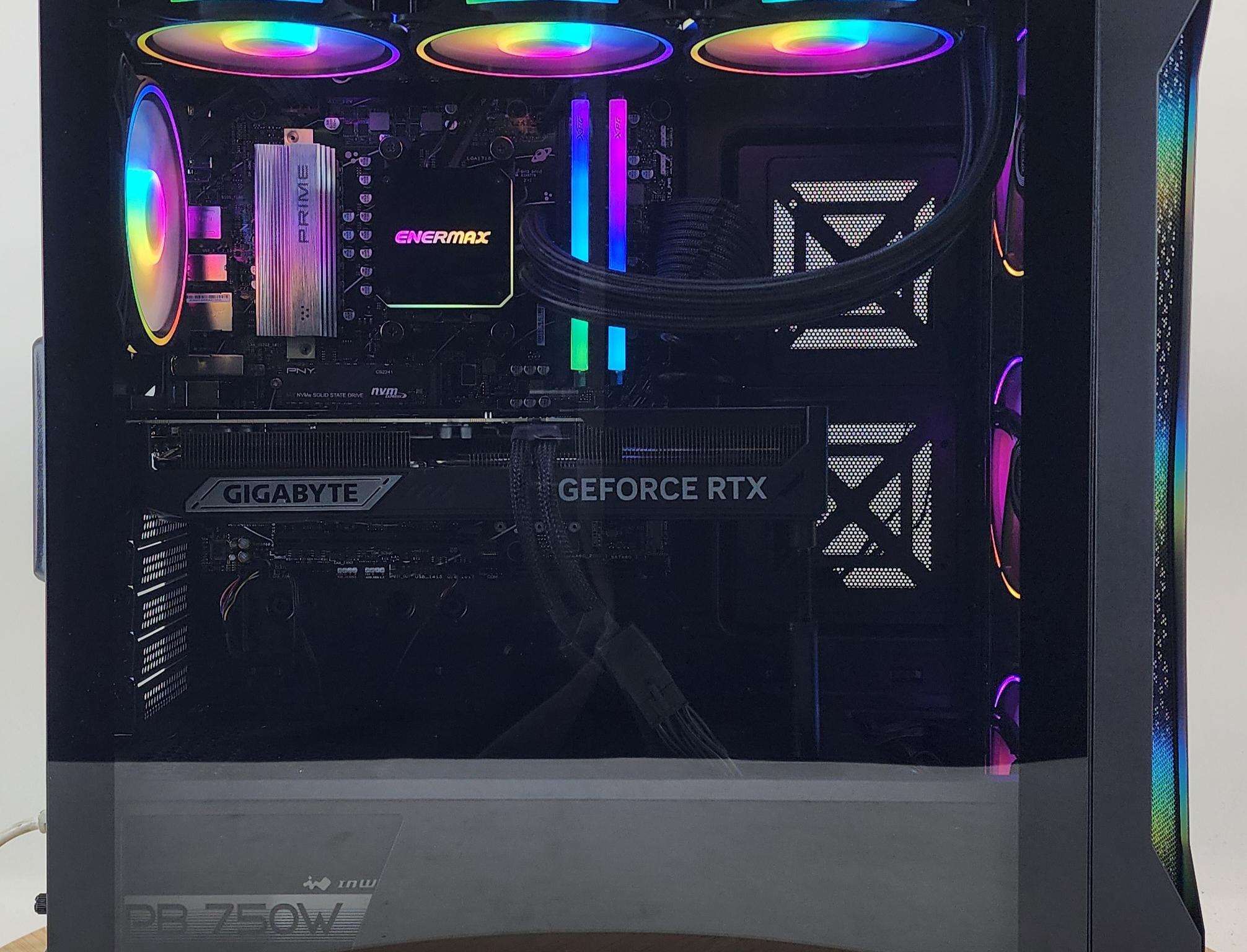 Gaming PC Ryzen 7 7800X3D 32GB RAM 2TB SSD RTX 5070 Ti 16GB Windows 11 Computer