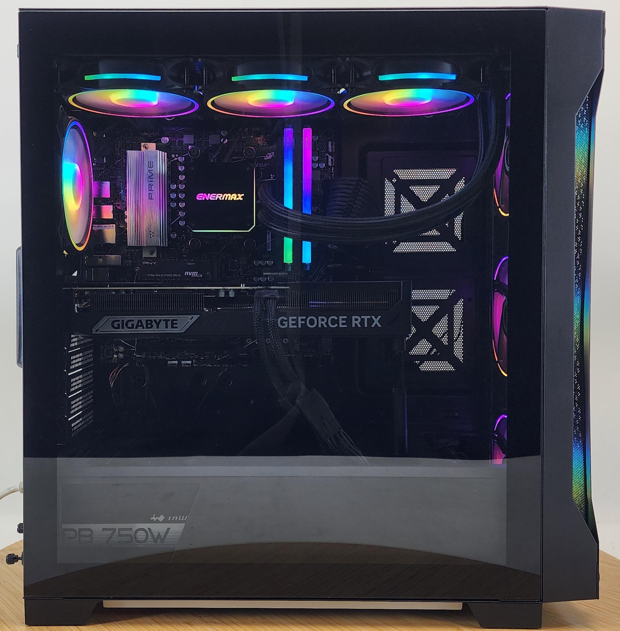 Gaming PC Ryzen 7 7800X3D 32GB RAM 2TB SSD RTX 5070 Ti 16GB Windows 11 Computer