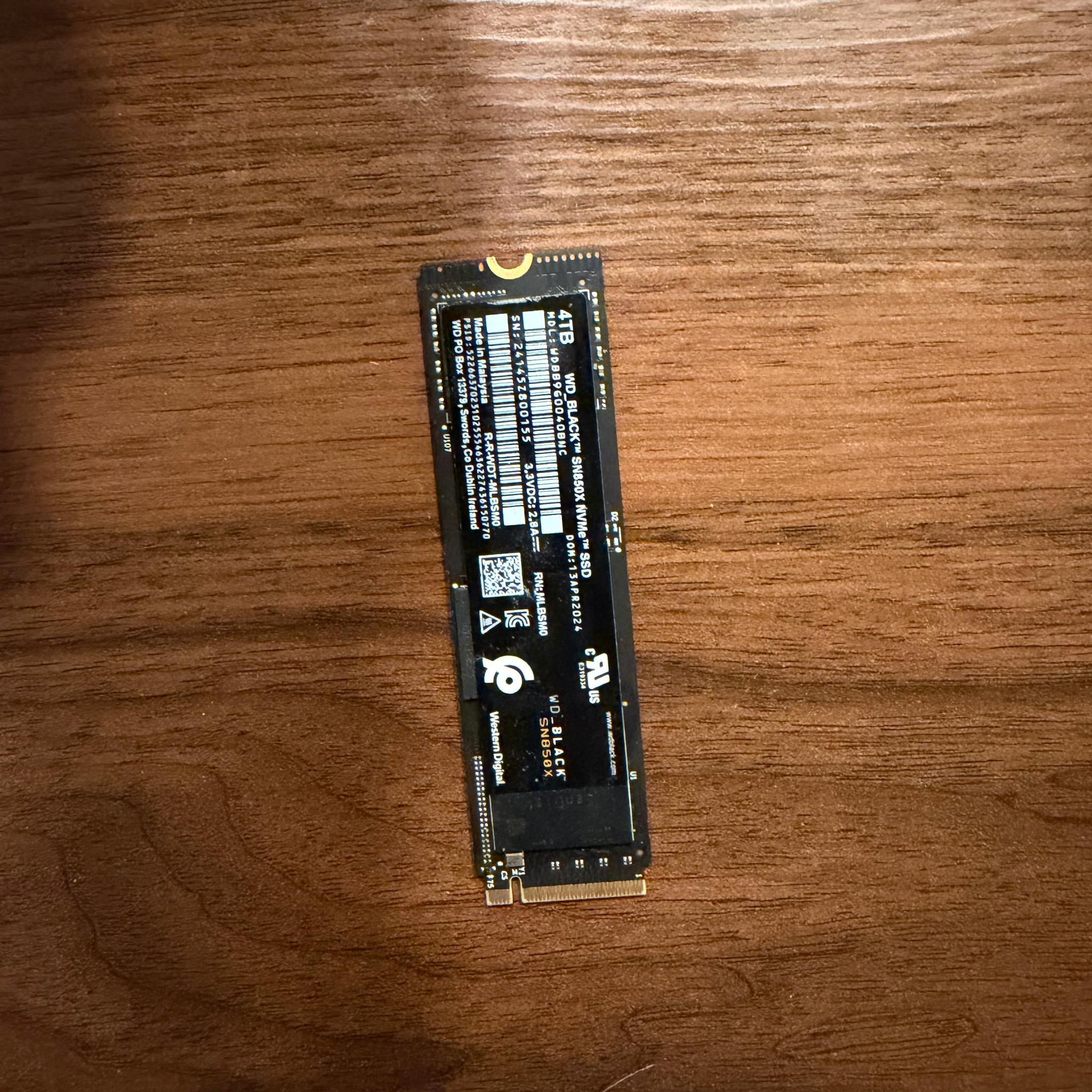 WD Black SN850X 4TB