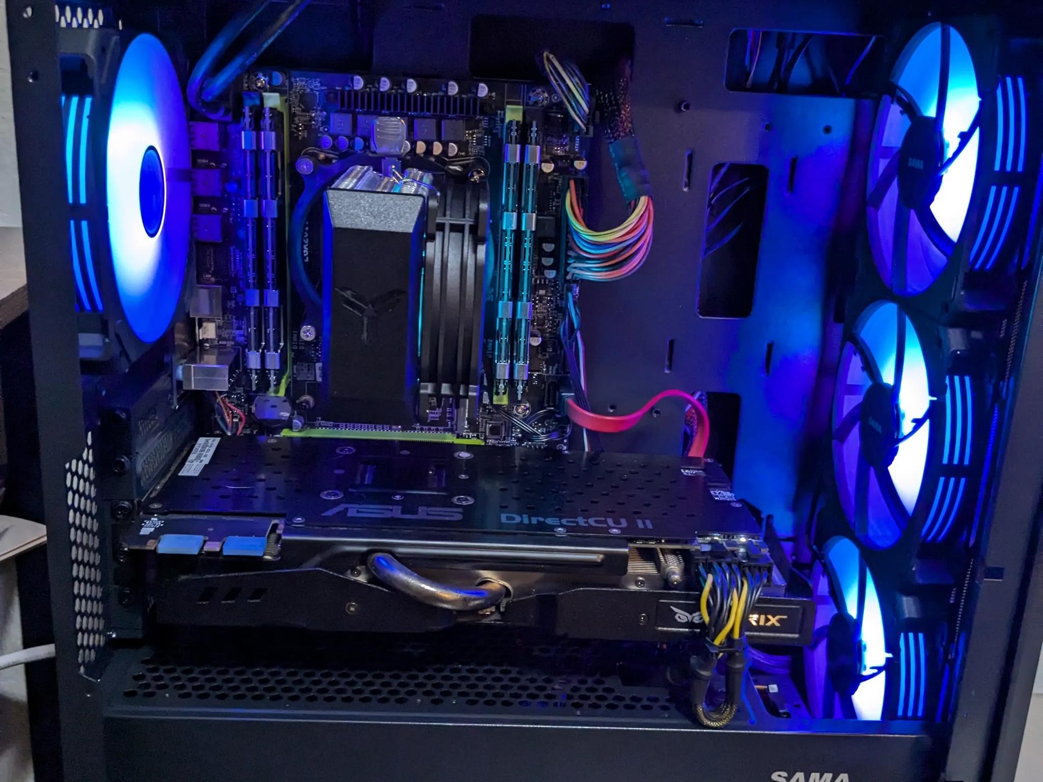 FREE SHIP ~ Intel 8 Core Xeon, 16GB RAM, GTX 980 4GB, 512GB SSD, Win10, Wifi, RGB Infinity Fans