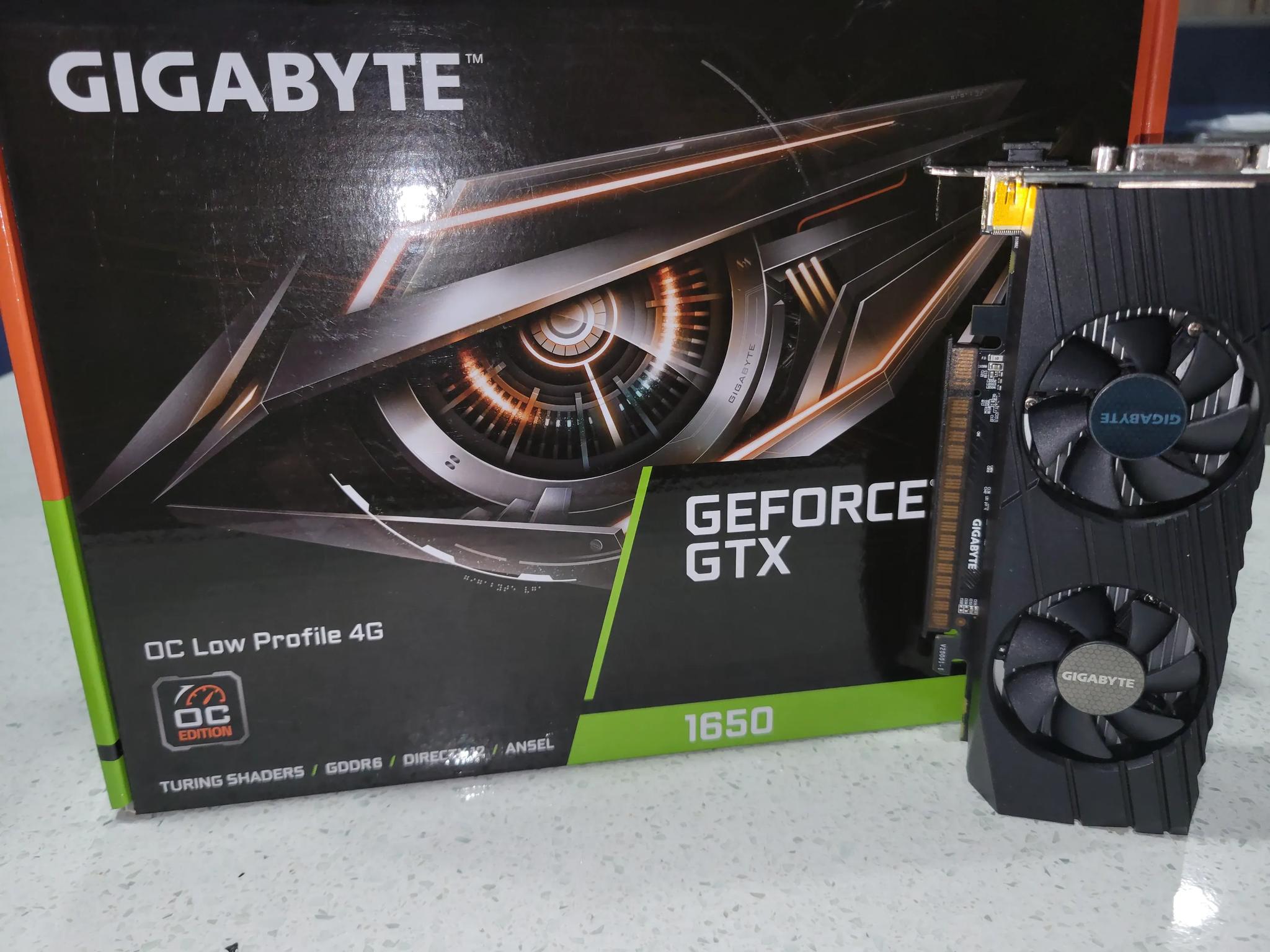 Nvidia GeForce GTX 1650 OC Low Profile 4GB Gigabyte Graphics Card (Great Condition)