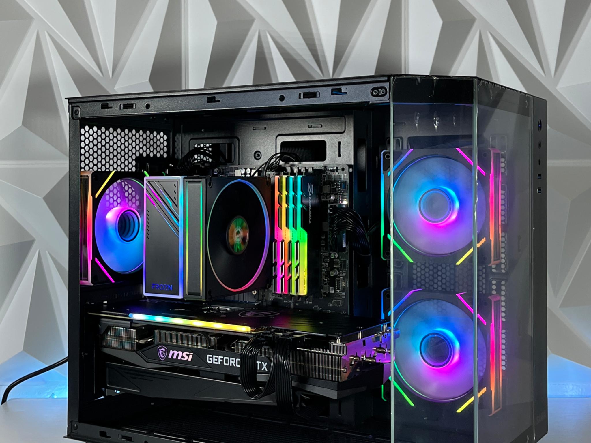 RTX 3070 TRIO, Ryzen 7 5800X, 32GB RAM | Black RGB Gaming Computer