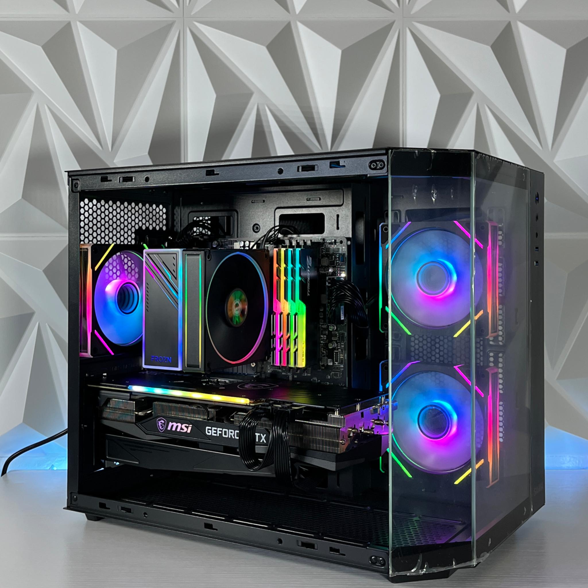 RTX 3070 TRIO, Ryzen 7 5800X, 32GB RAM | Black RGB Gaming Computer