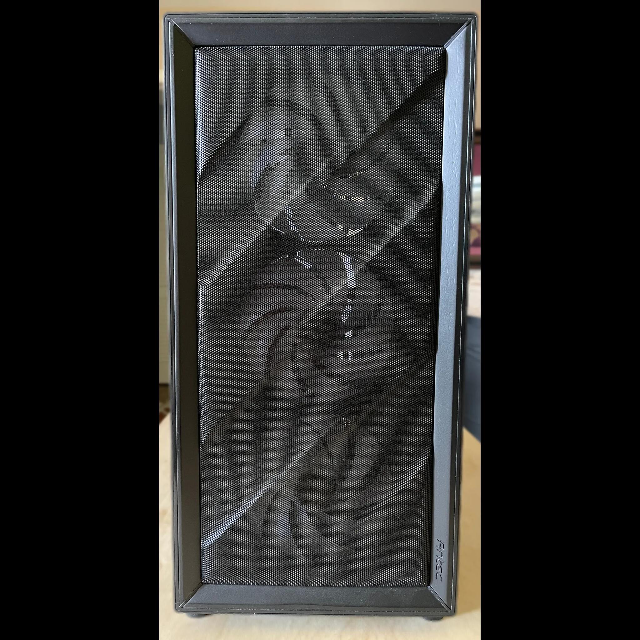 LIKE NEW! Antec FLUX PC Chassis - Black + Upgraded RGB Fans