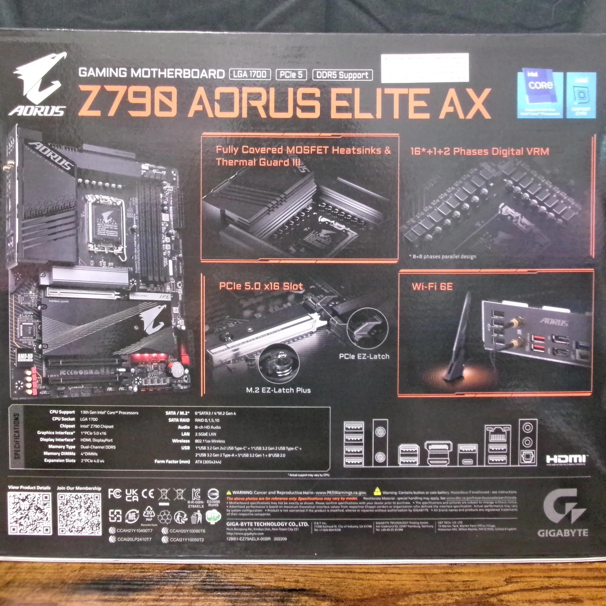 Intel i3-12100 + Aorus Z790 DDR5