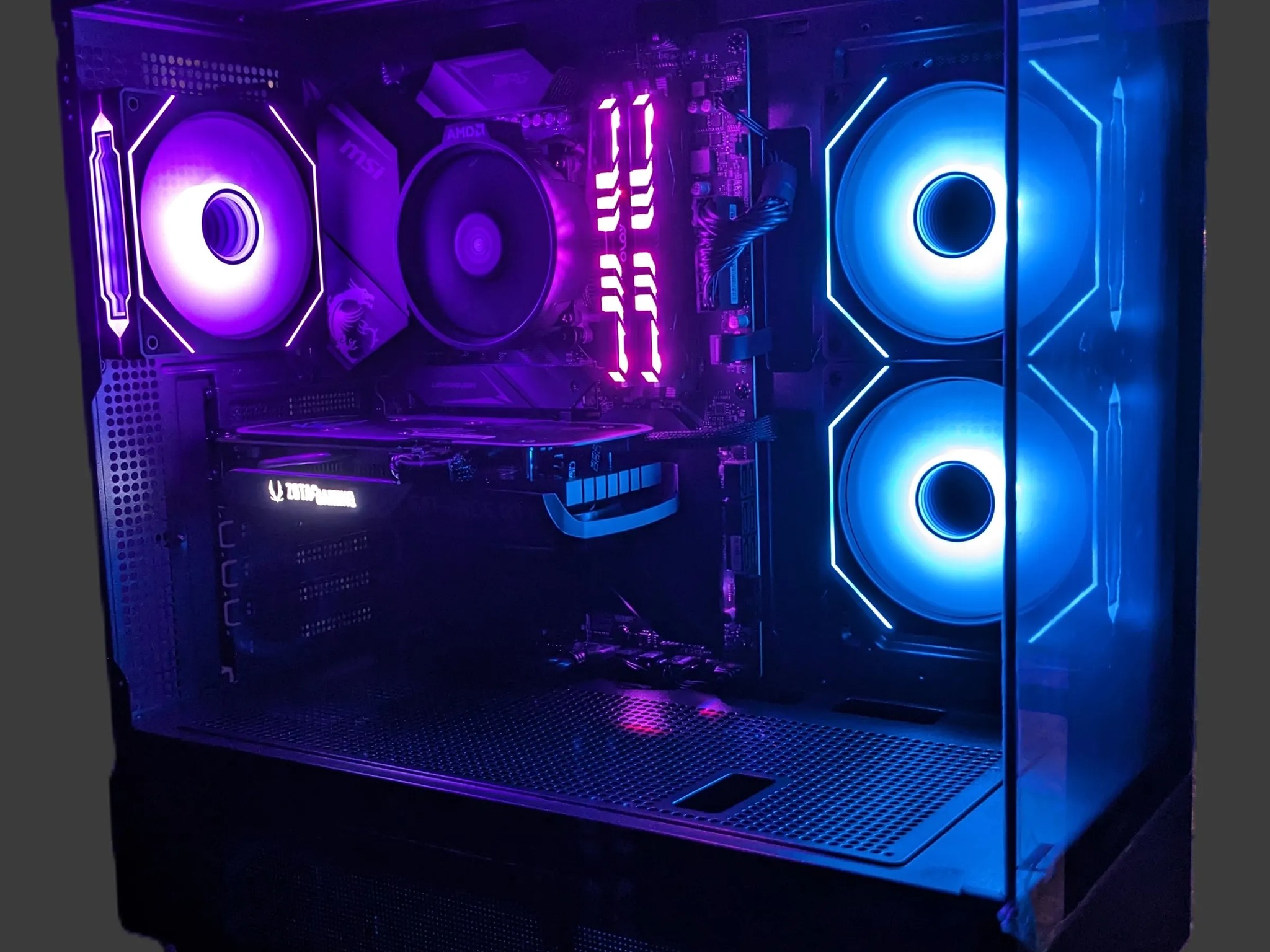 Dark:Light - RYZEN 5600x, RTX 4060 (1080p/1440p), 32gb, WIFI, BT, USBC, WIN11Pro, ARGB, SHIPS FREE
